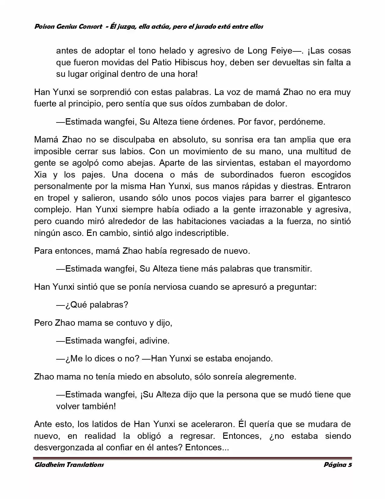 Poison Genious Consort (Novela) - Capítulo 213 - Página 5 - LectorTMOo