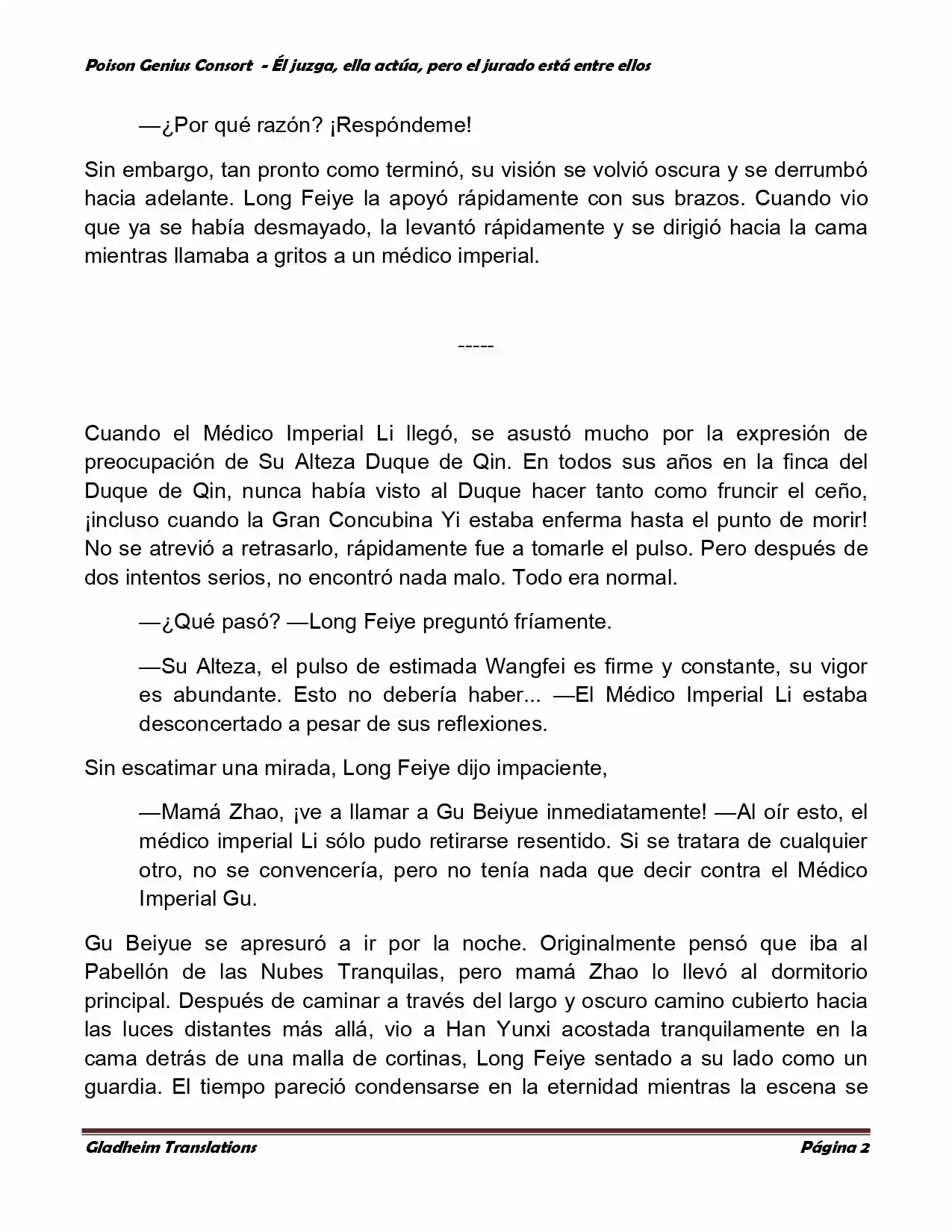 Poison Genious Consort (Novela) - Capítulo 214 - Página 2 - LectorTMOo