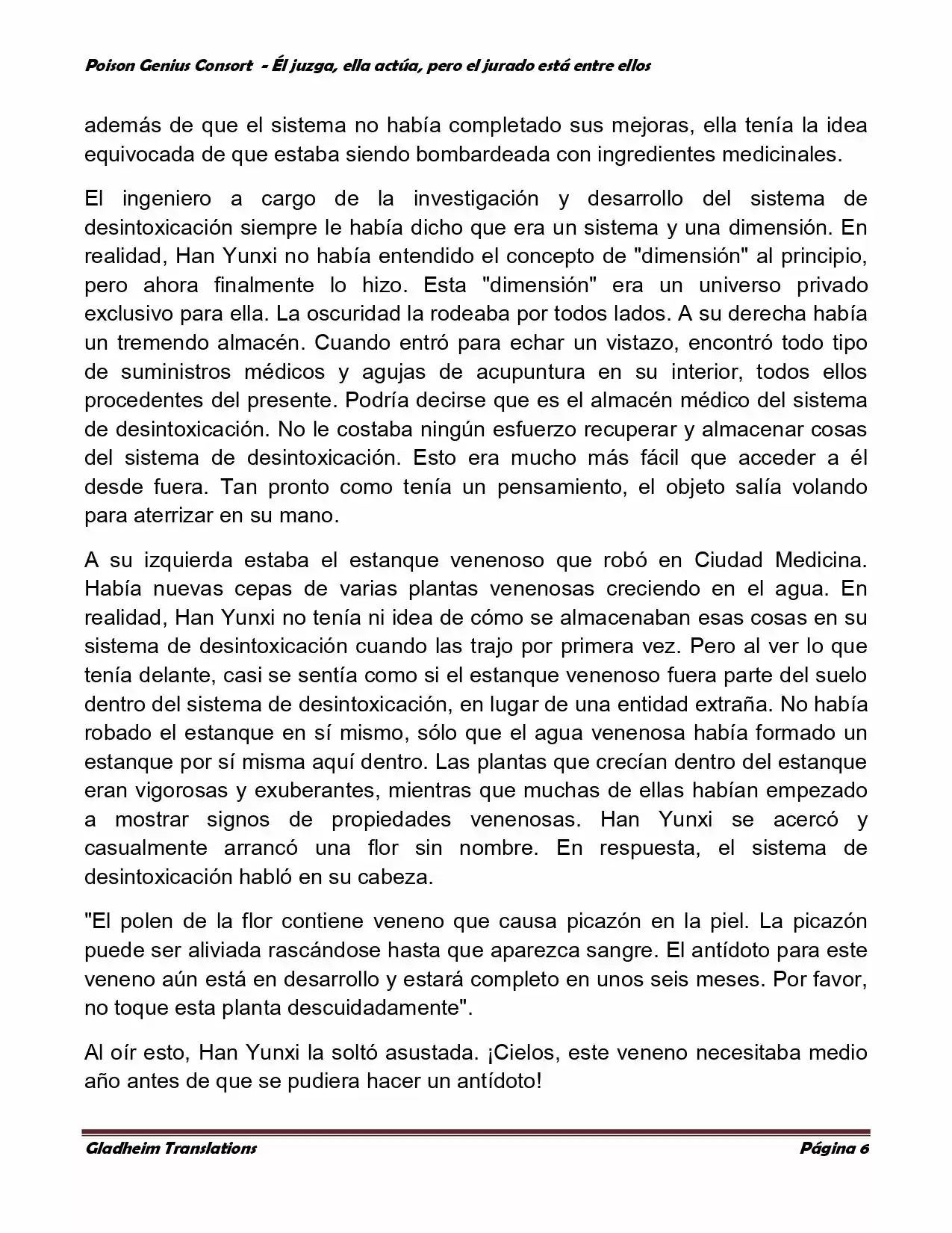 Poison Genious Consort (Novela) - Capítulo 214 - Página 6 - LectorTMOo