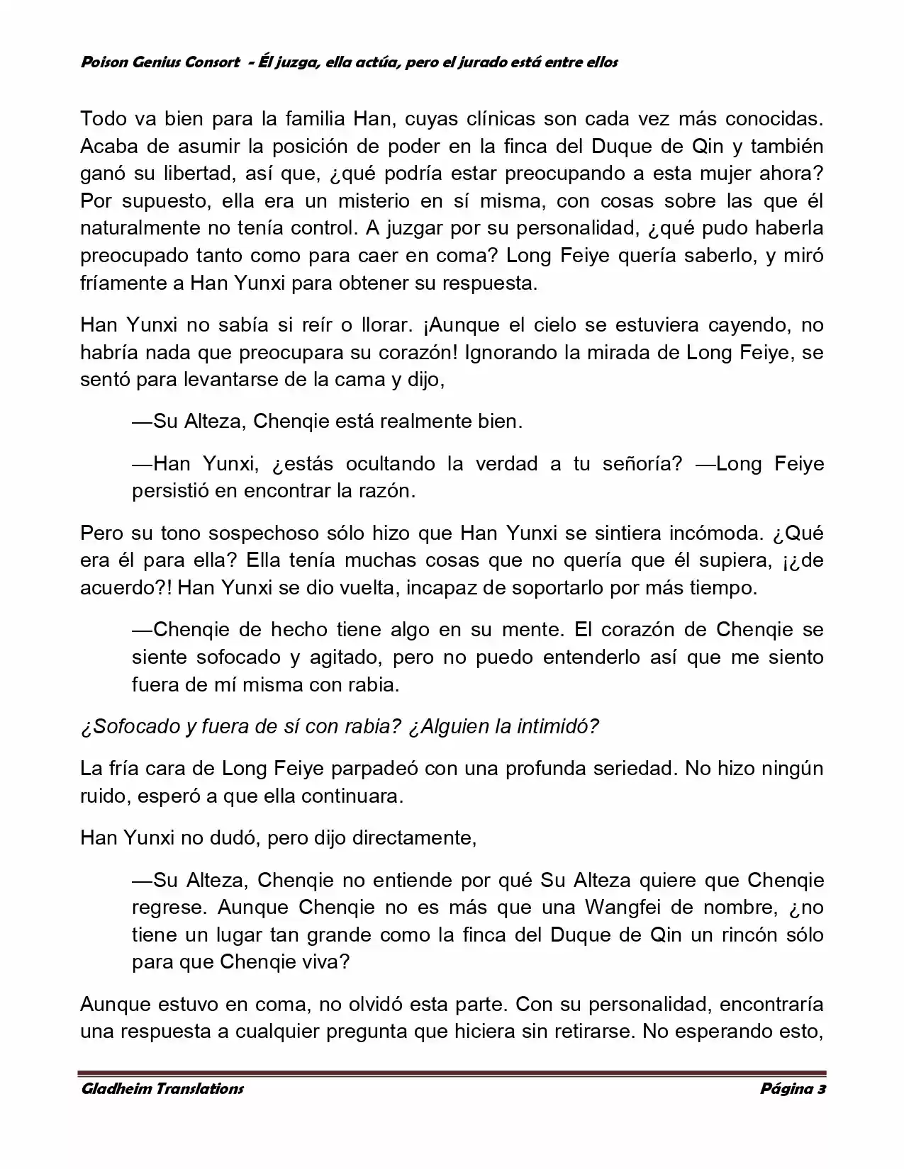 Poison Genious Consort (Novela) - Capítulo 215 - Página 3 - LectorTMOo