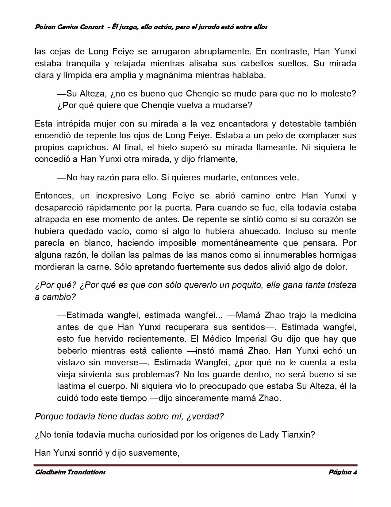 Poison Genious Consort (Novela) - Capítulo 215 - Página 4 - LectorTMOo