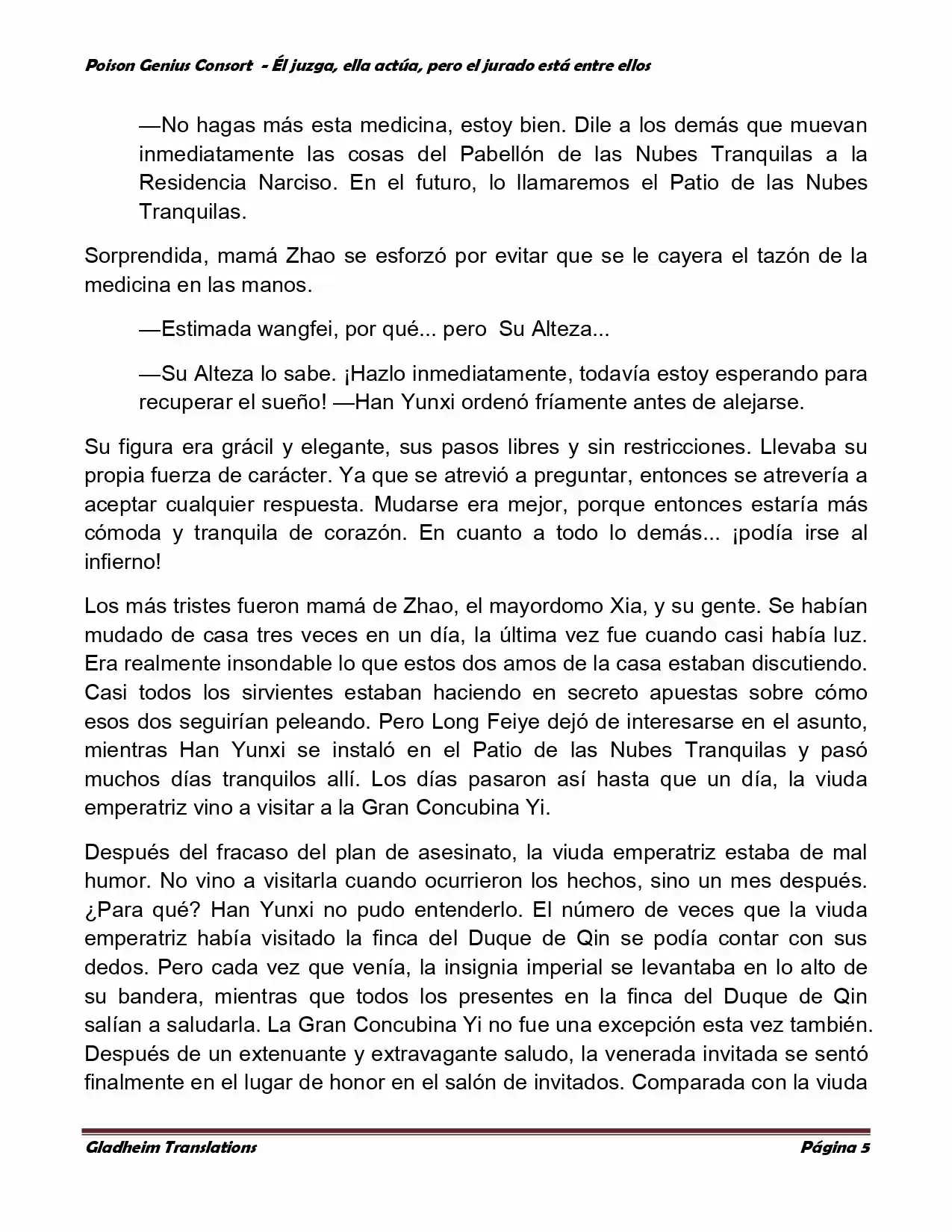 Poison Genious Consort (Novela) - Capítulo 215 - Página 5 - LectorTMOo
