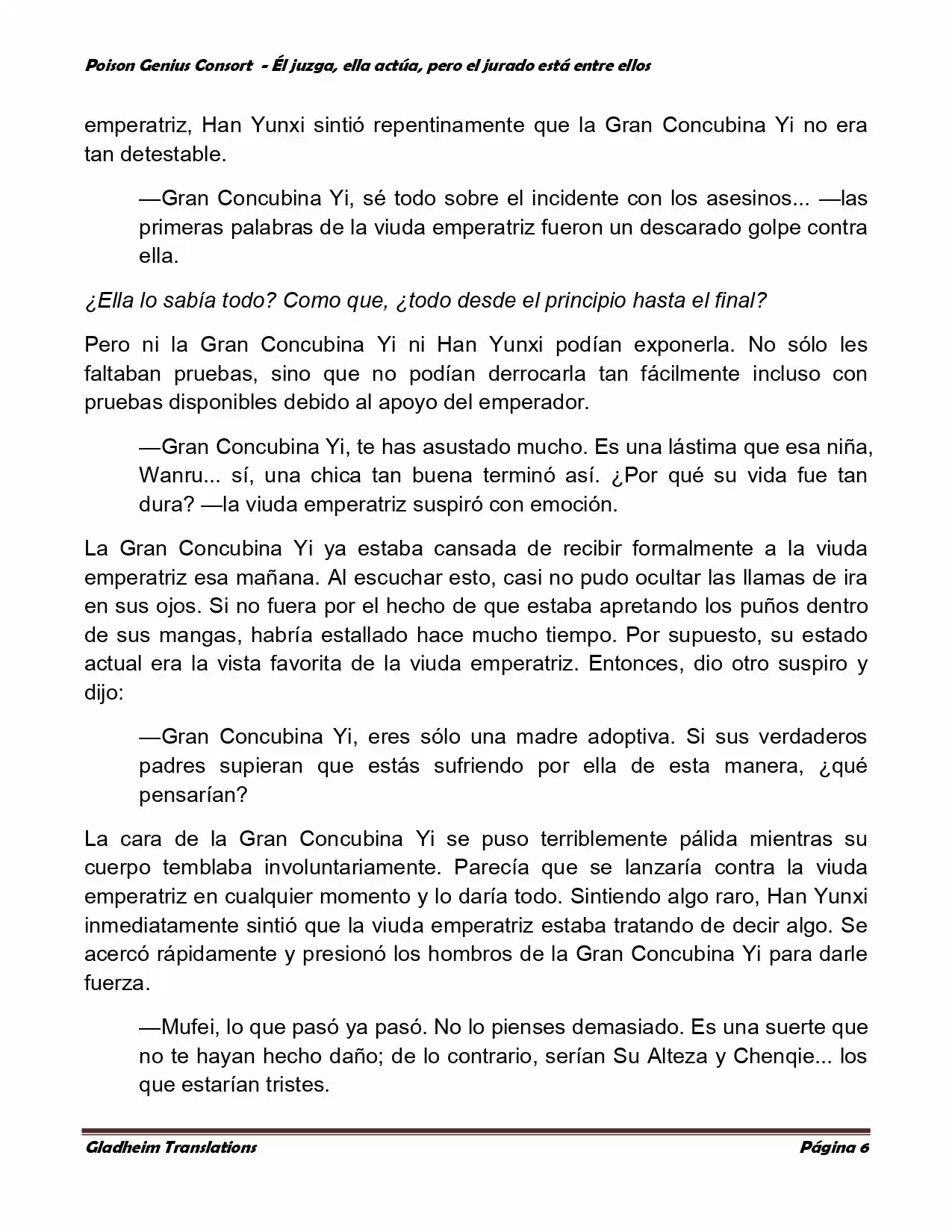 Poison Genious Consort (Novela) - Capítulo 215 - Página 6 - LectorTMOo