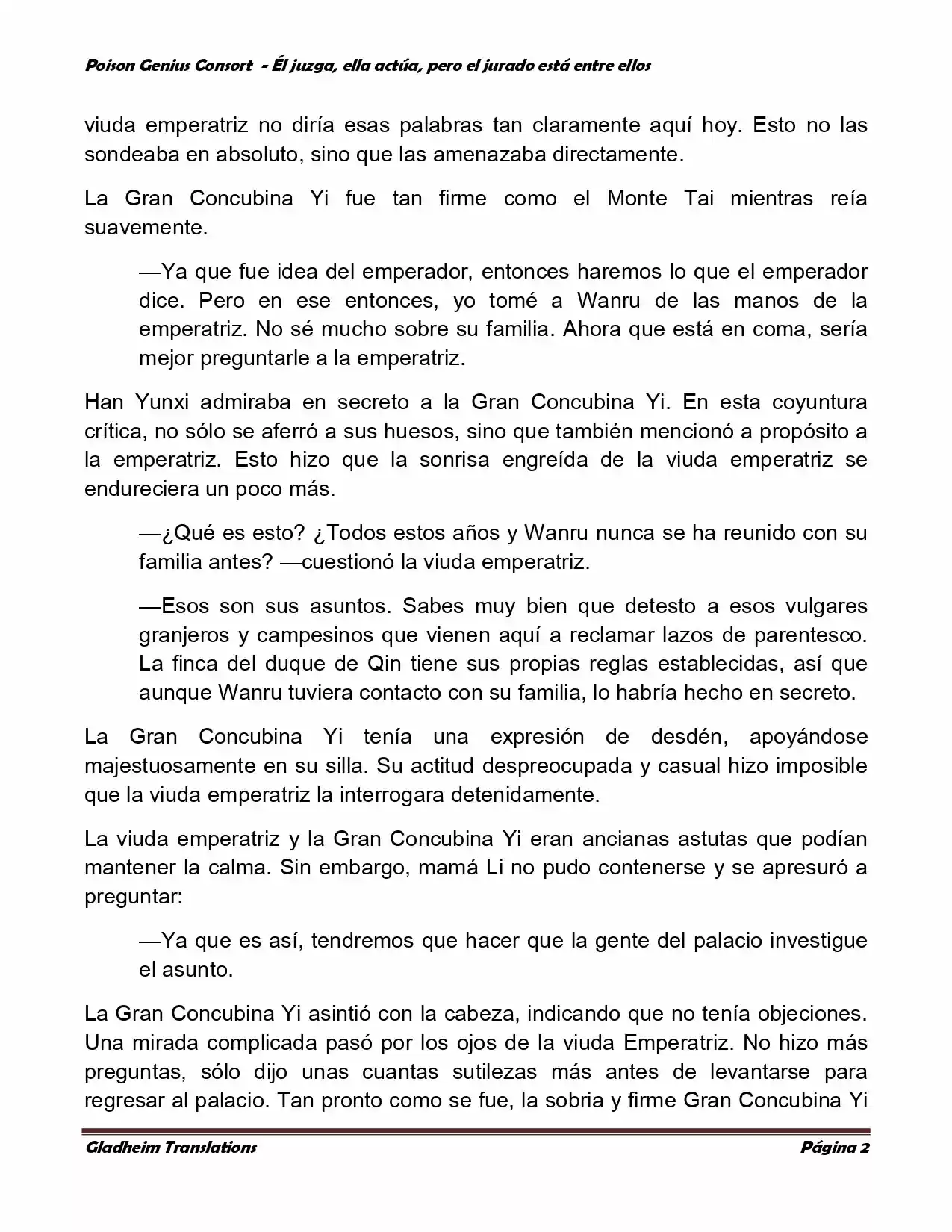 Poison Genious Consort (Novela) - Capítulo 216 - Página 1 - LectorTMOo
