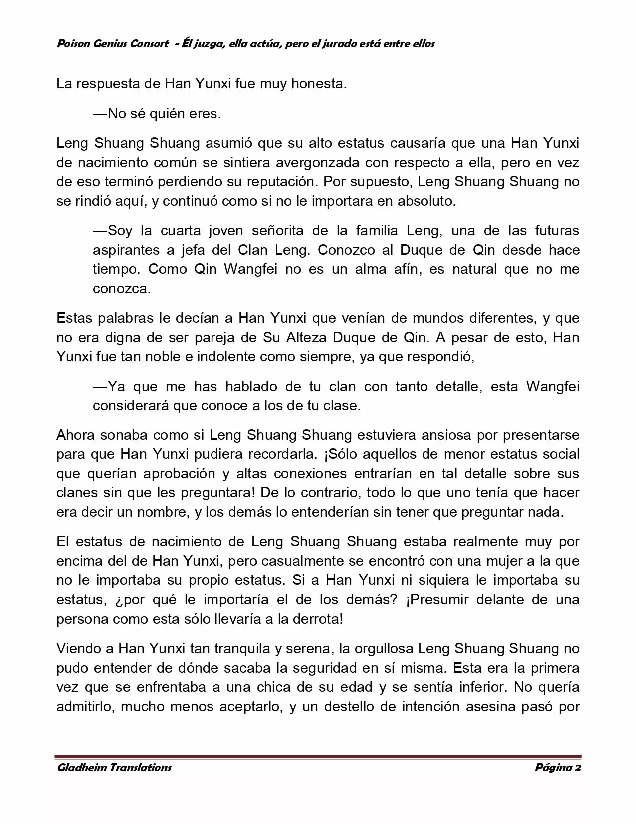 Poison Genious Consort (Novela) - Capítulo 217 - Página 2 - LectorTMOo