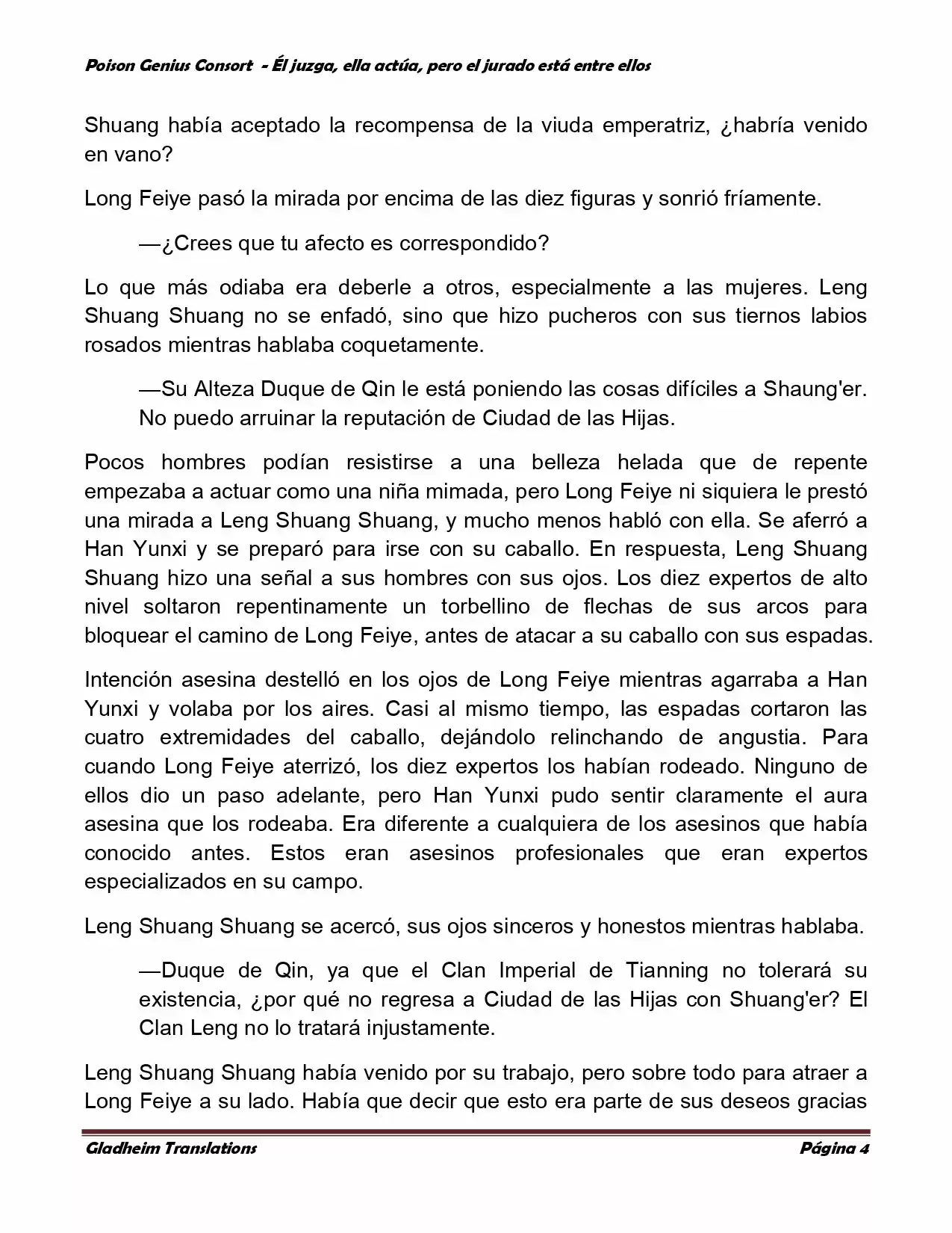 Poison Genious Consort (Novela) - Capítulo 217 - Página 4 - LectorTMOo