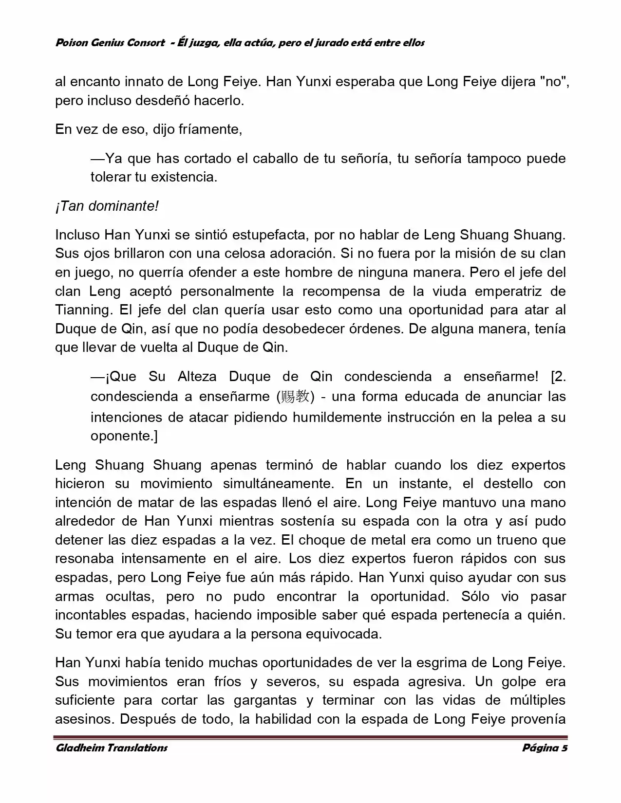 Poison Genious Consort (Novela) - Capítulo 217 - Página 5 - LectorTMOo