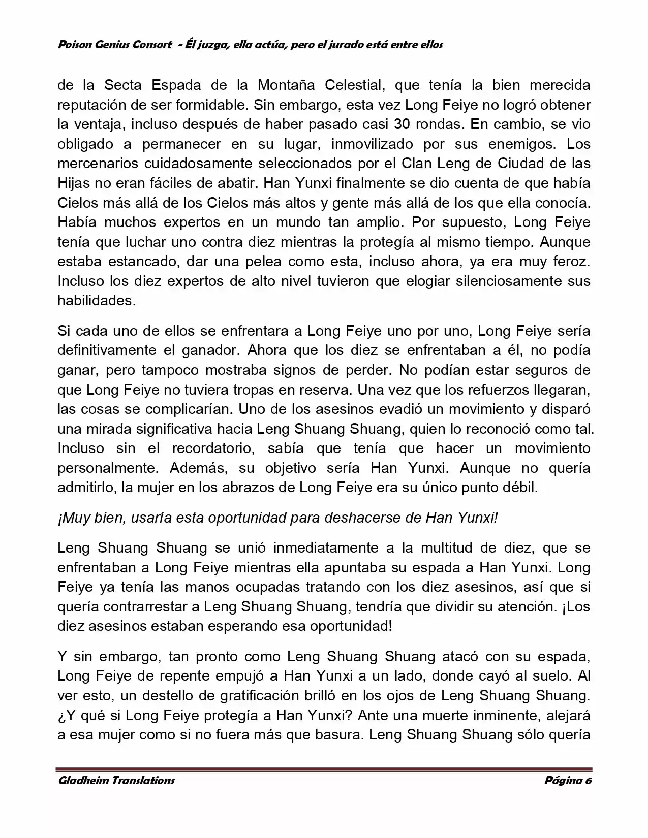 Poison Genious Consort (Novela) - Capítulo 217 - Página 6 - LectorTMOo