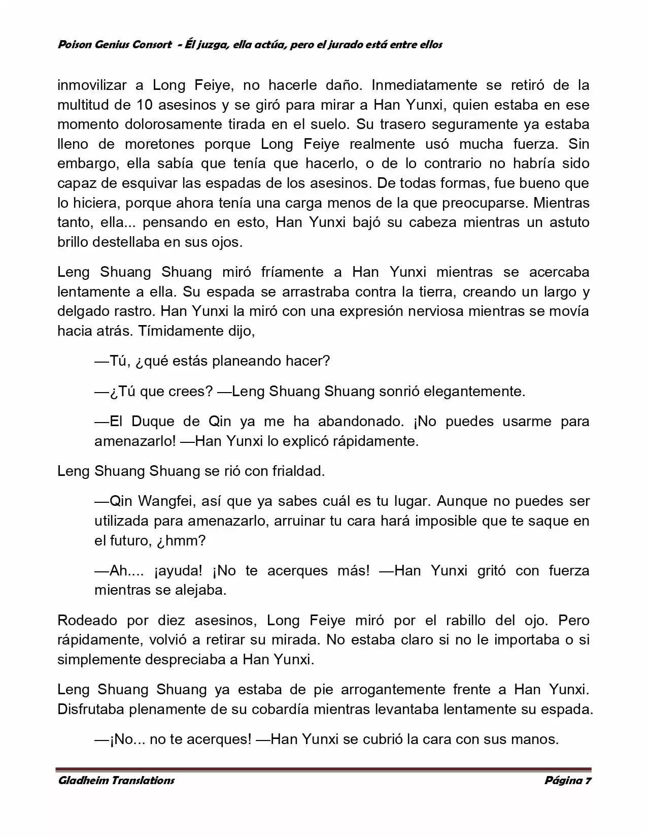 Poison Genious Consort (Novela) - Capítulo 217 - Página 7 - LectorTMOo