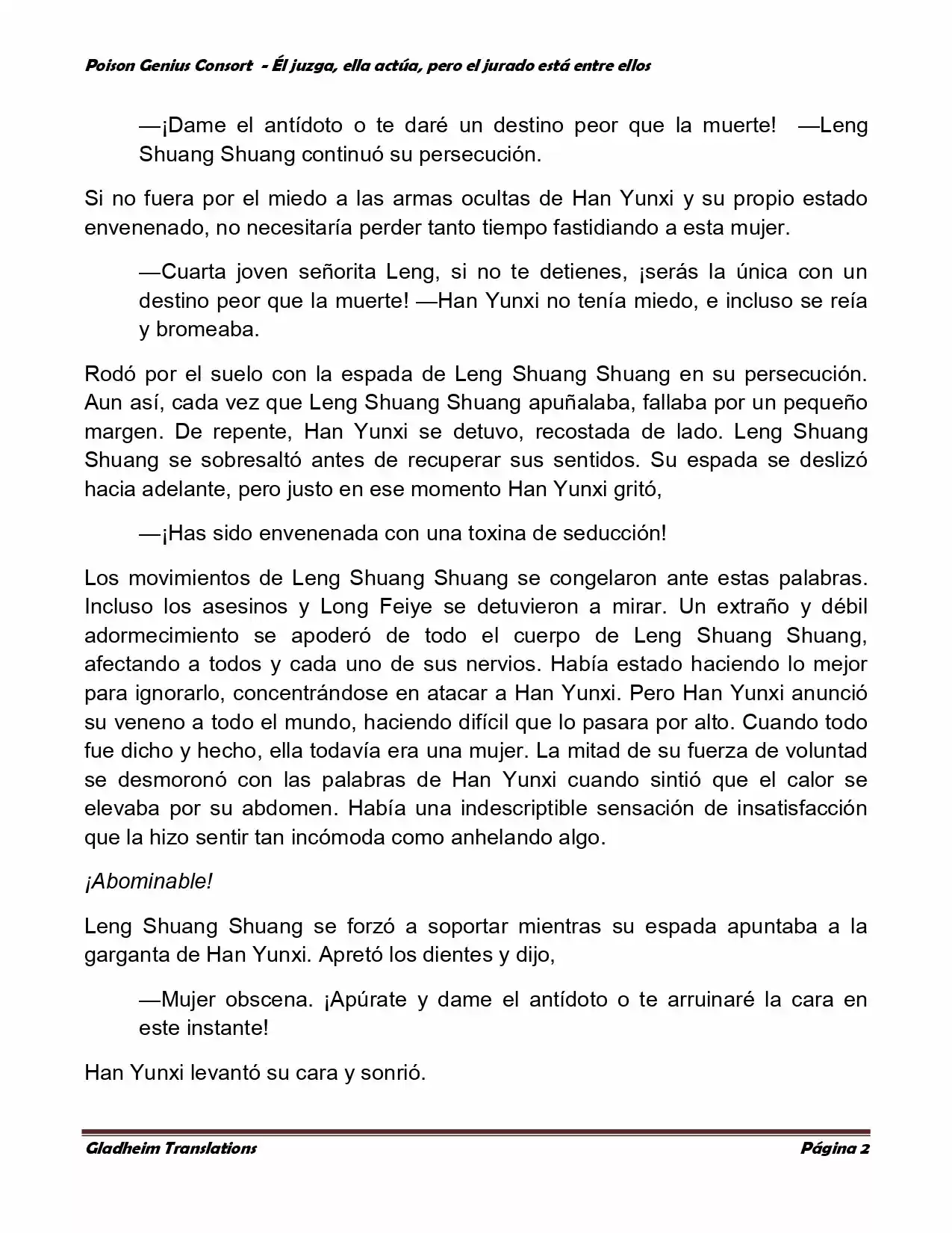 Poison Genious Consort (Novela) - Capítulo 218 - Página 2 - LectorTMOo