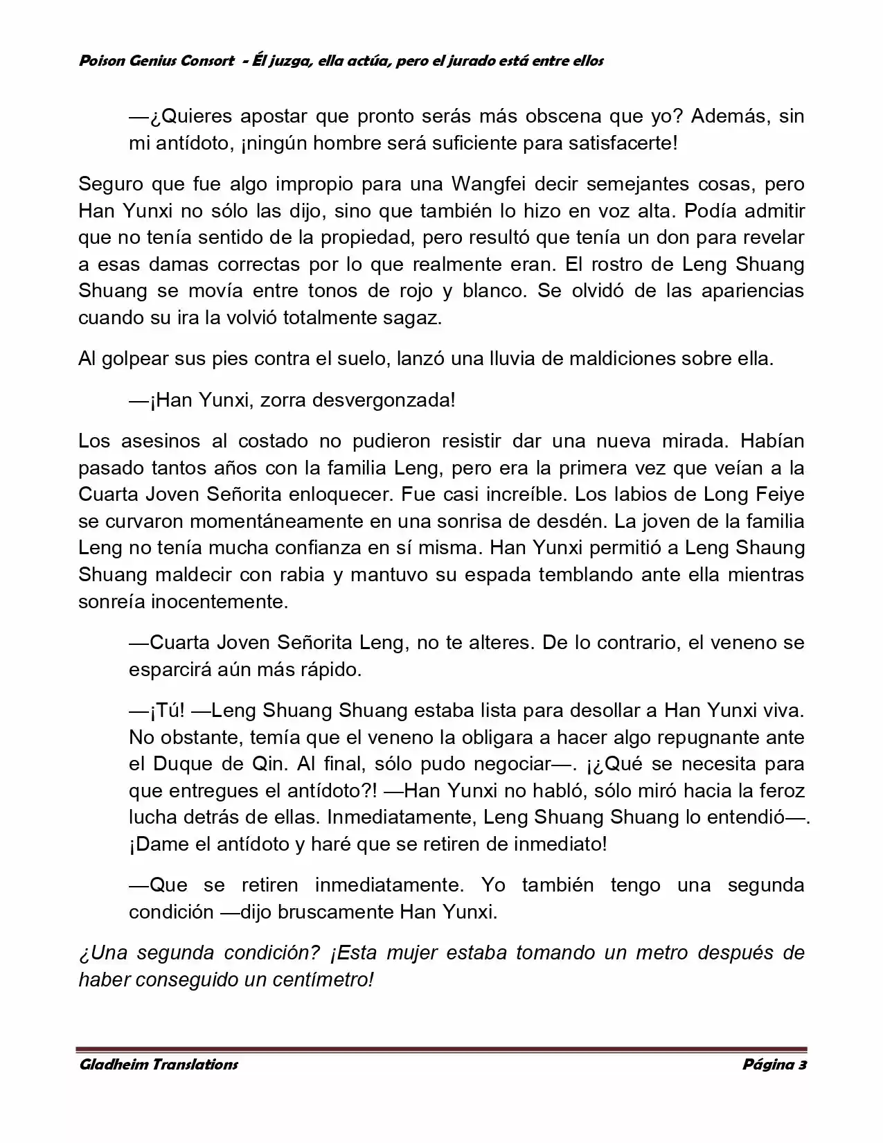 Poison Genious Consort (Novela) - Capítulo 218 - Página 3 - LectorTMOo