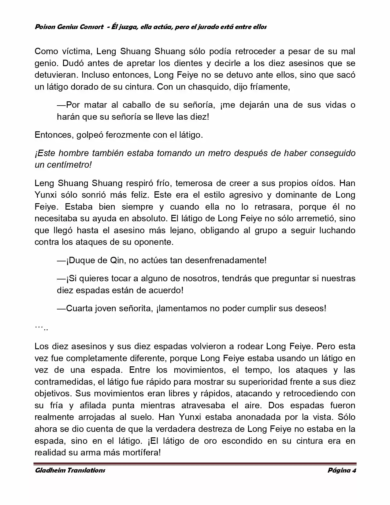 Poison Genious Consort (Novela) - Capítulo 218 - Página 4 - LectorTMOo