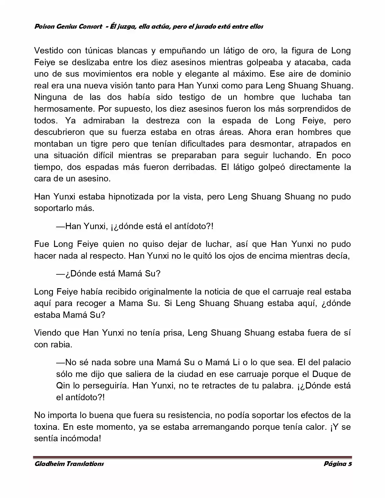 Poison Genious Consort (Novela) - Capítulo 218 - Página 5 - LectorTMOo