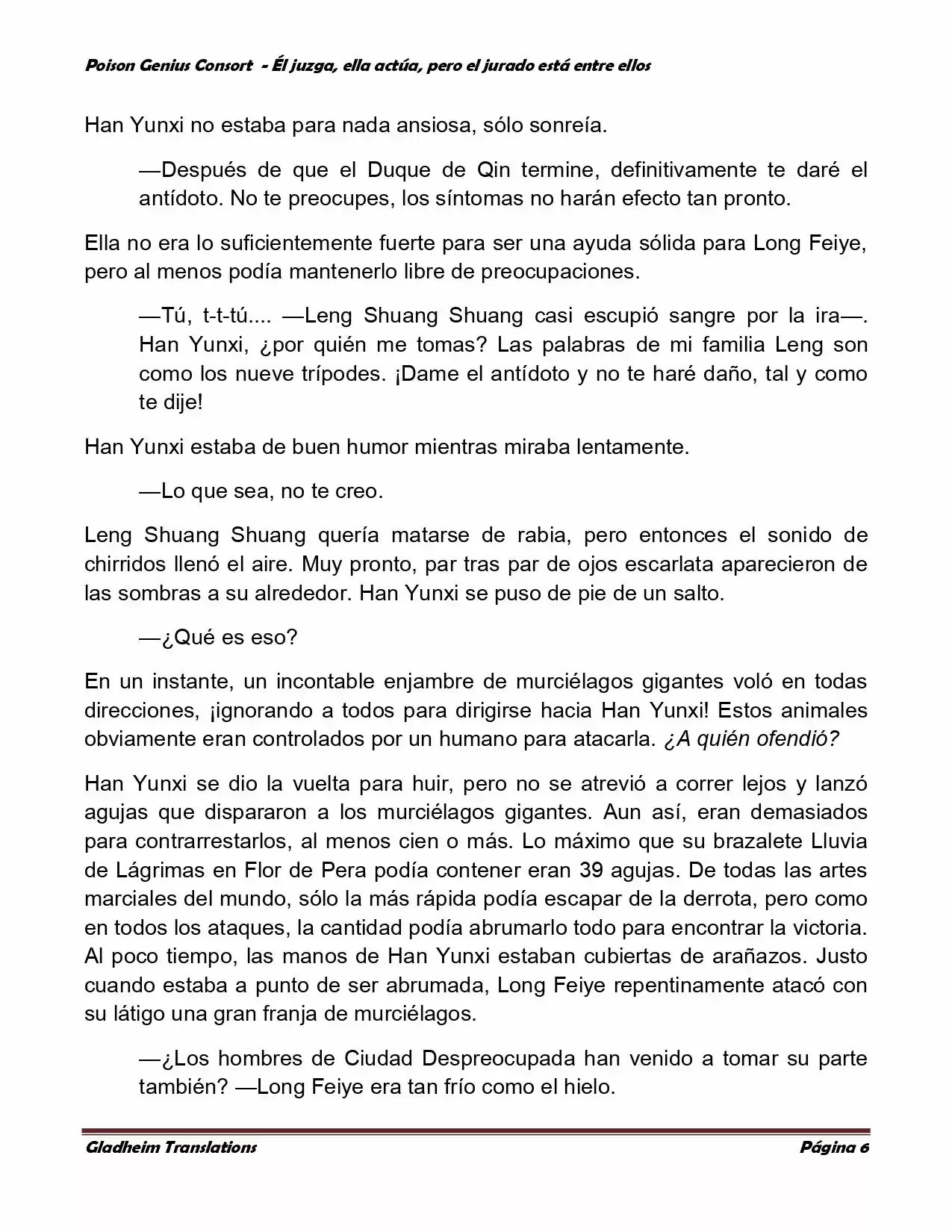 Poison Genious Consort (Novela) - Capítulo 218 - Página 6 - LectorTMOo