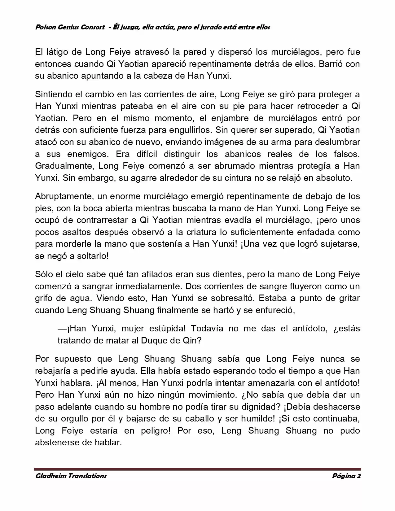 Poison Genious Consort (Novela) - Capítulo 219 - Página 2 - LectorTMOo