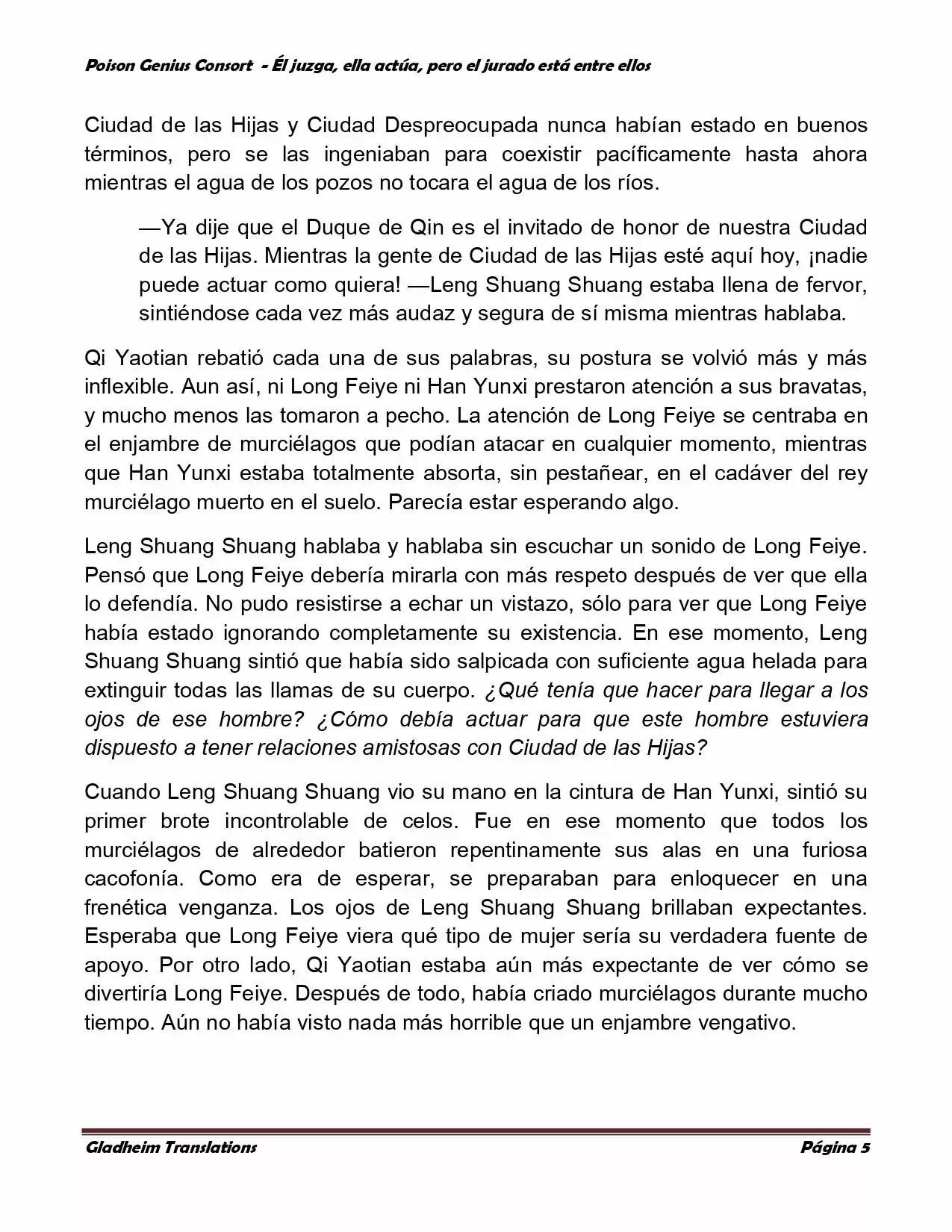 Poison Genious Consort (Novela) - Capítulo 219 - Página 5 - LectorTMOo