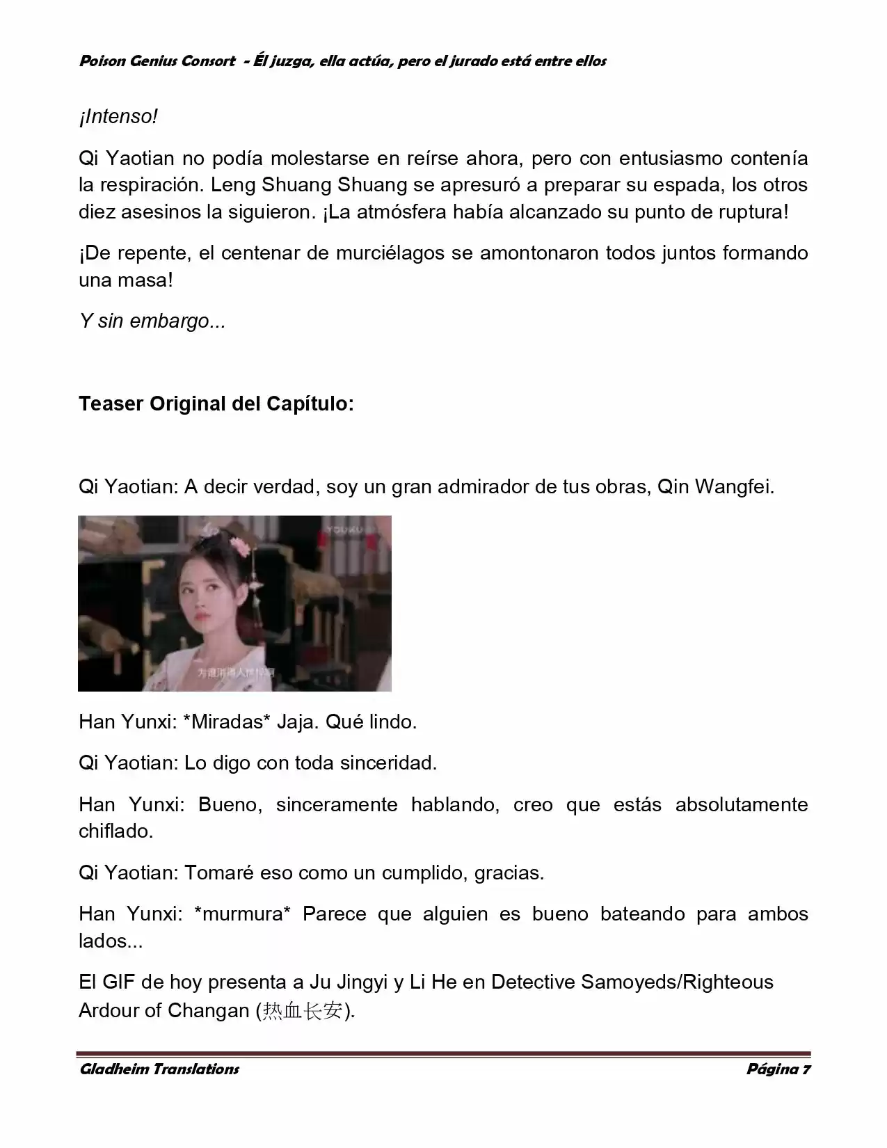 Poison Genious Consort (Novela) - Capítulo 219 - Página 7 - LectorTMOo