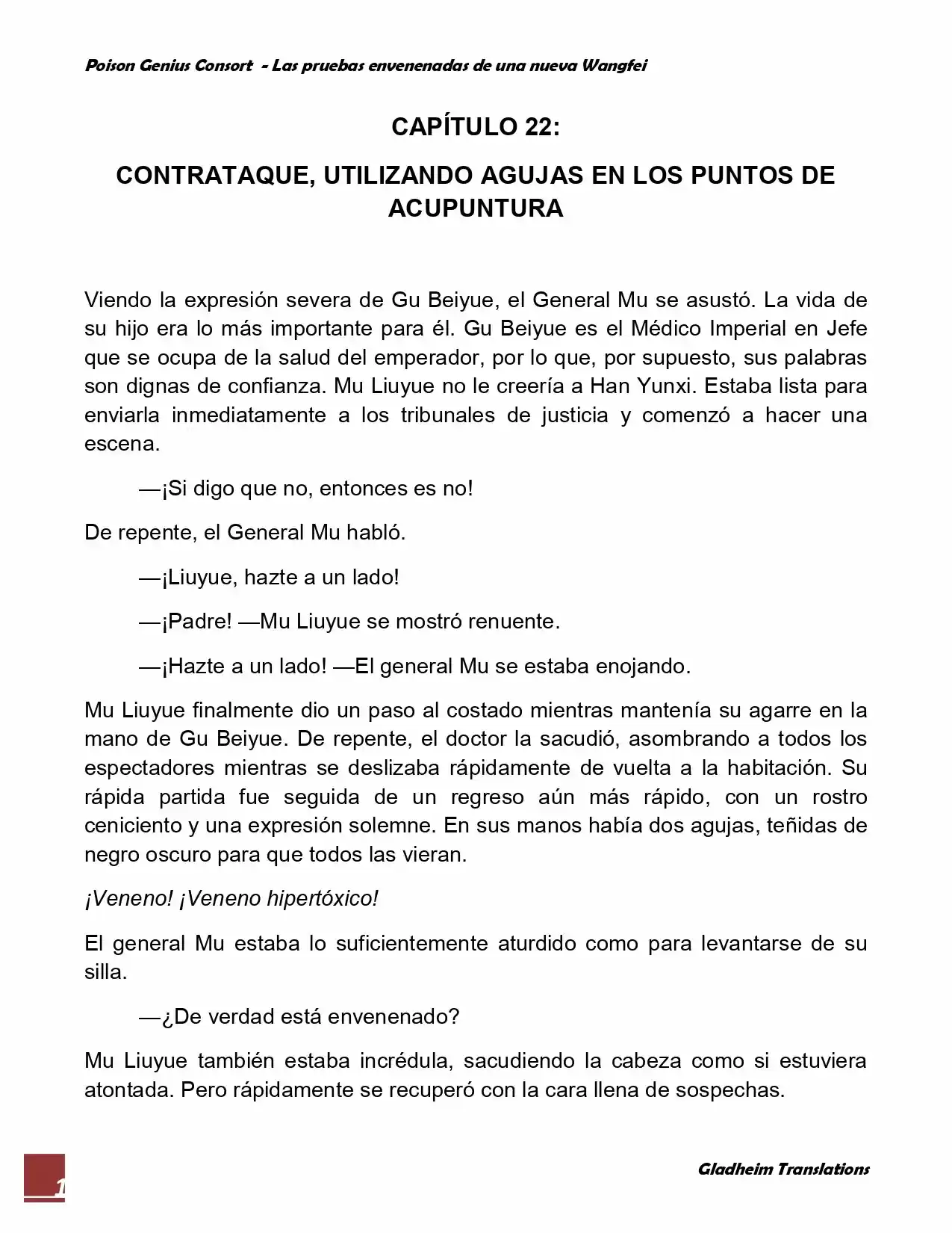 Poison Genious Consort (Novela) - Capítulo 22 - Página 1 - LectorTMOo