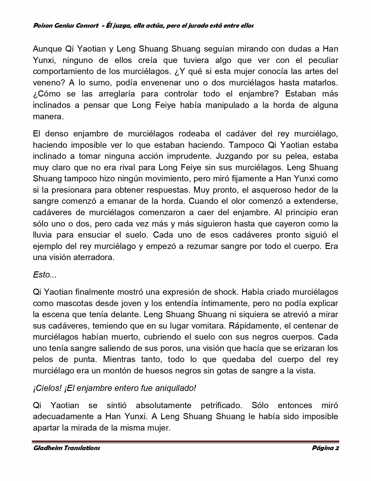 Poison Genious Consort (Novela) - Capítulo 220 - Página 2 - LectorTMOo