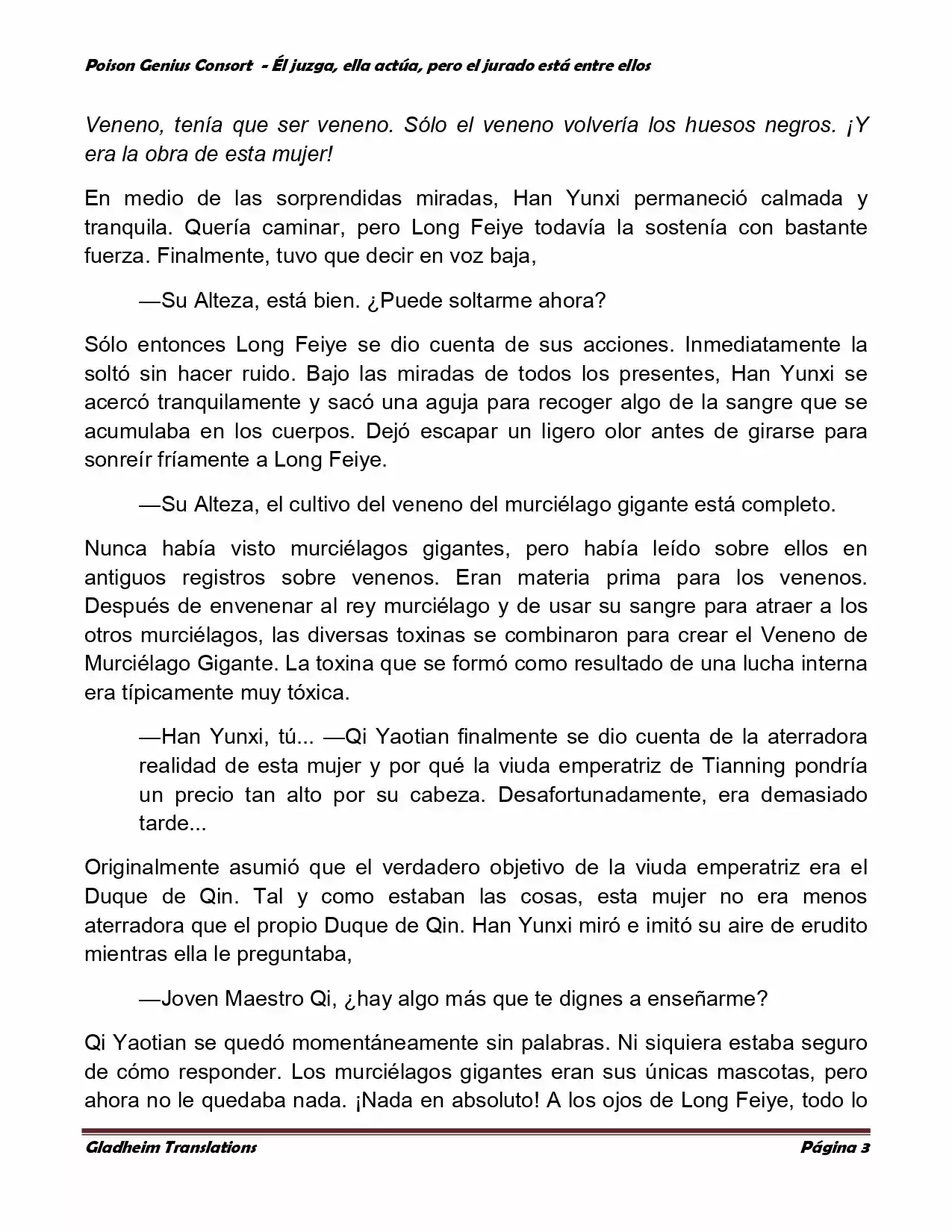 Poison Genious Consort (Novela) - Capítulo 220 - Página 3 - LectorTMOo
