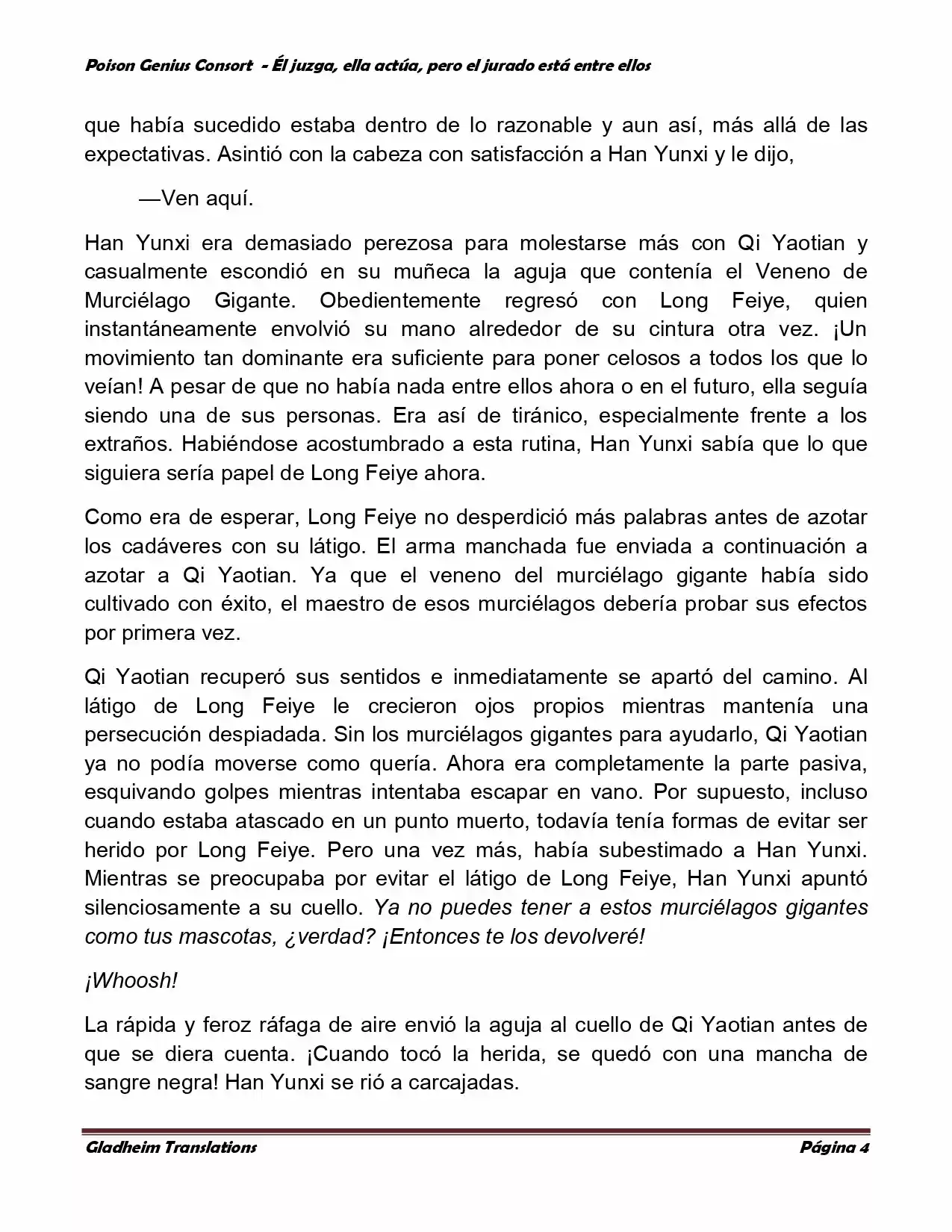 Poison Genious Consort (Novela) - Capítulo 220 - Página 4 - LectorTMOo