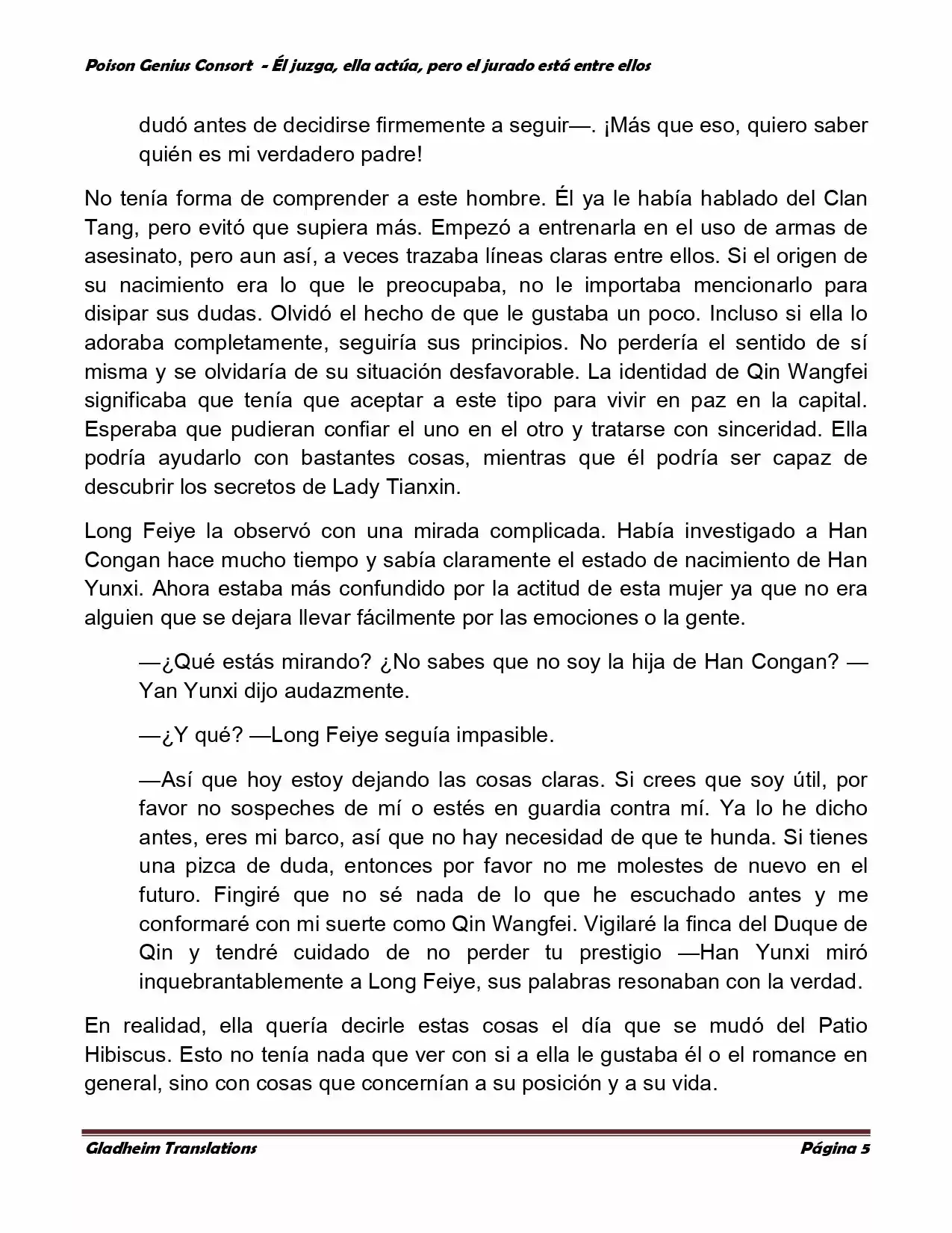 Poison Genious Consort (Novela) - Capítulo 221 - Página 5 - LectorTMOo