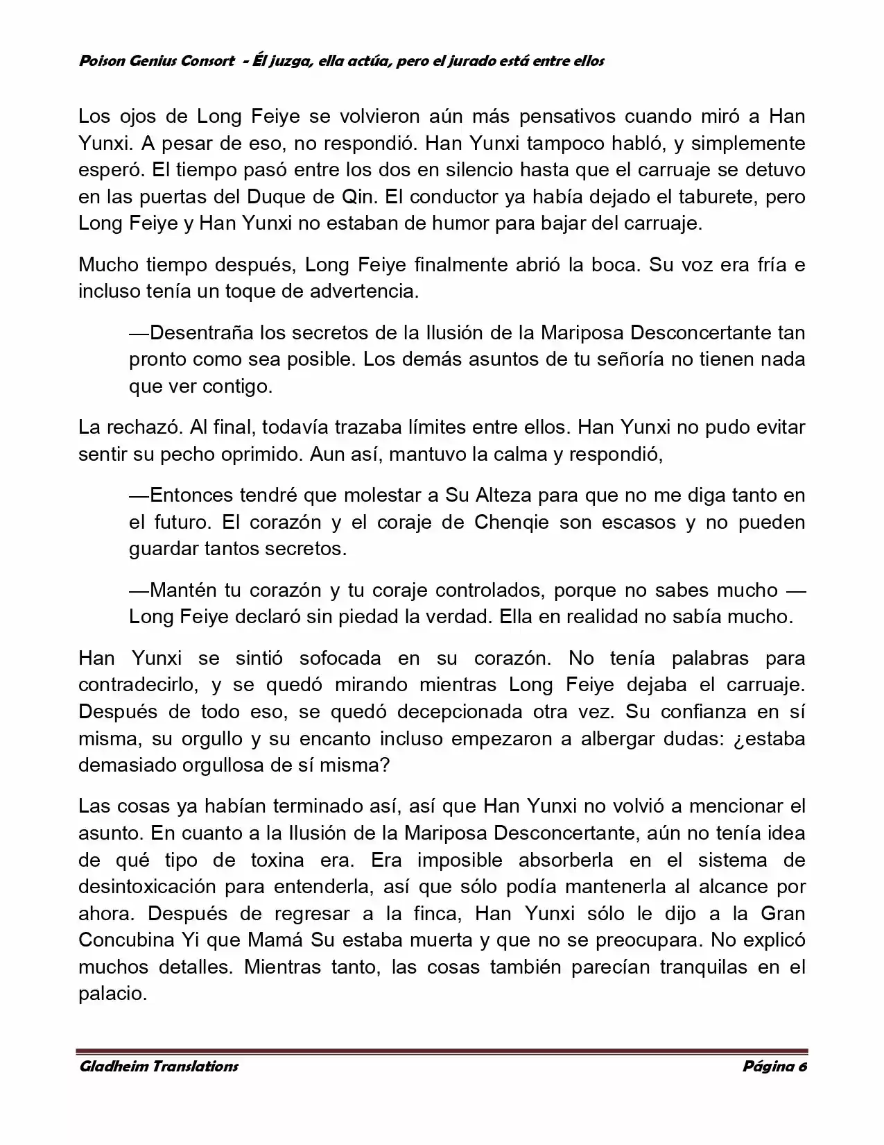 Poison Genious Consort (Novela) - Capítulo 221 - Página 6 - LectorTMOo