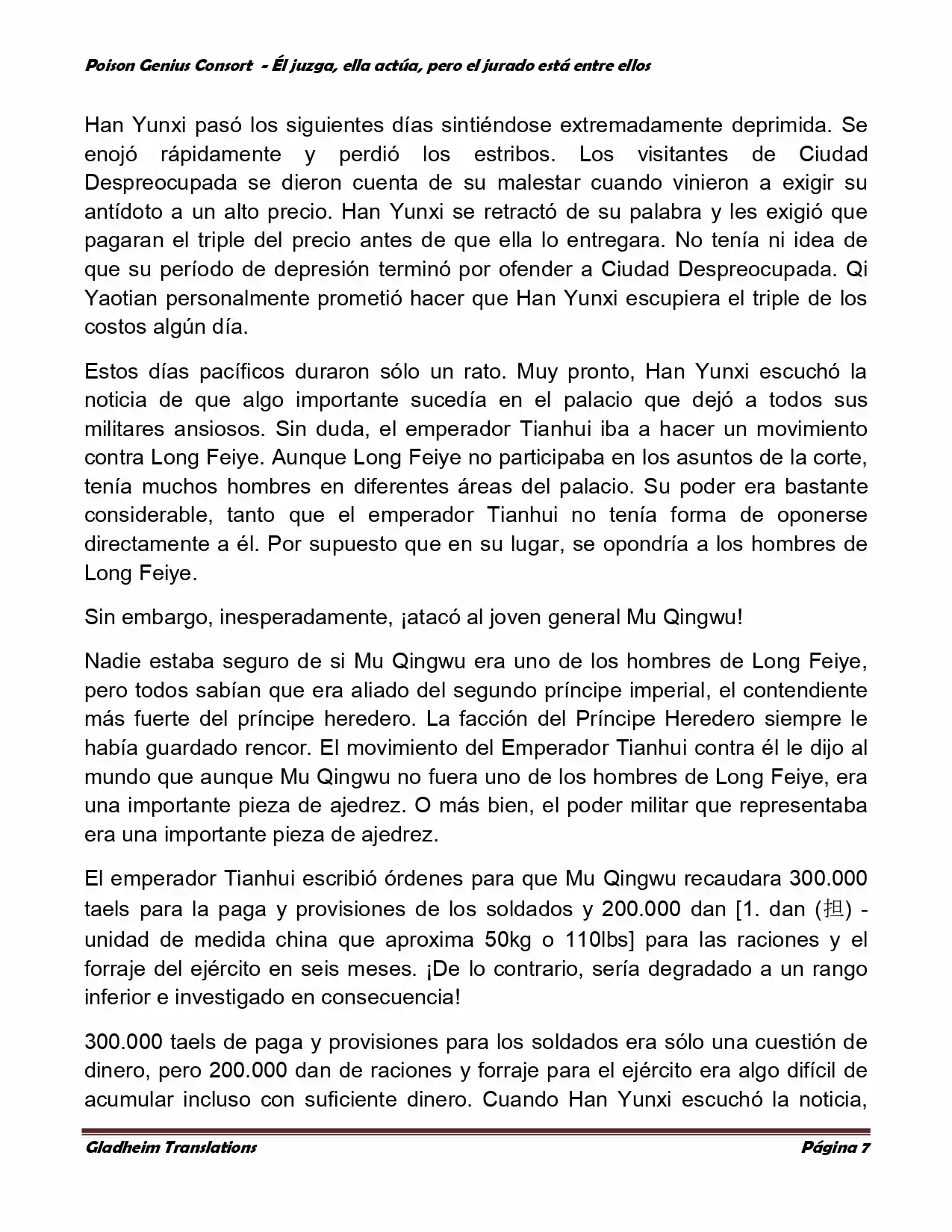 Poison Genious Consort (Novela) - Capítulo 221 - Página 7 - LectorTMOo