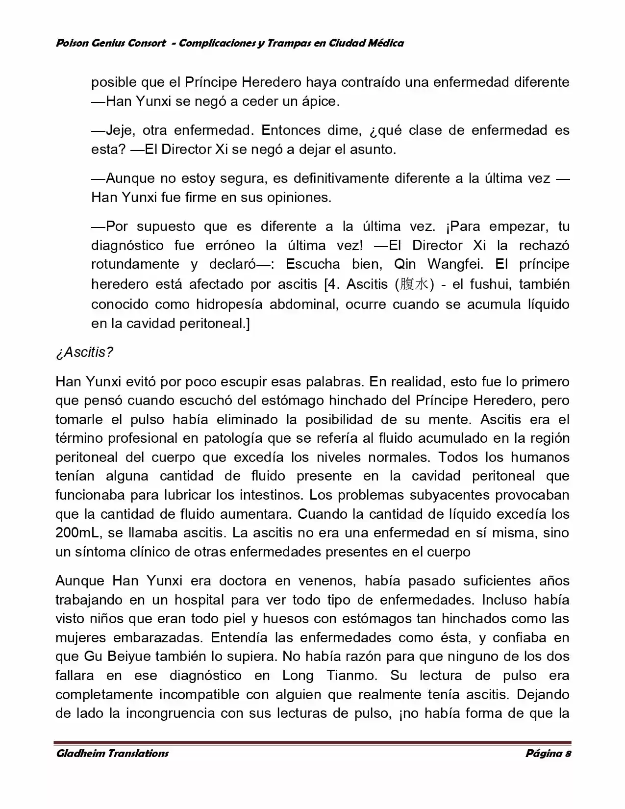 Poison Genious Consort (Novela) - Capítulo 222 - Página 8 - LectorTMOo