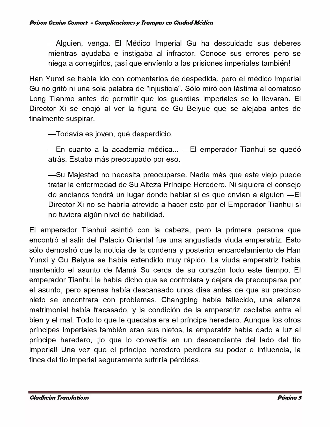 Poison Genious Consort (Novela) - Capítulo 223 - Página 5 - LectorTMOo