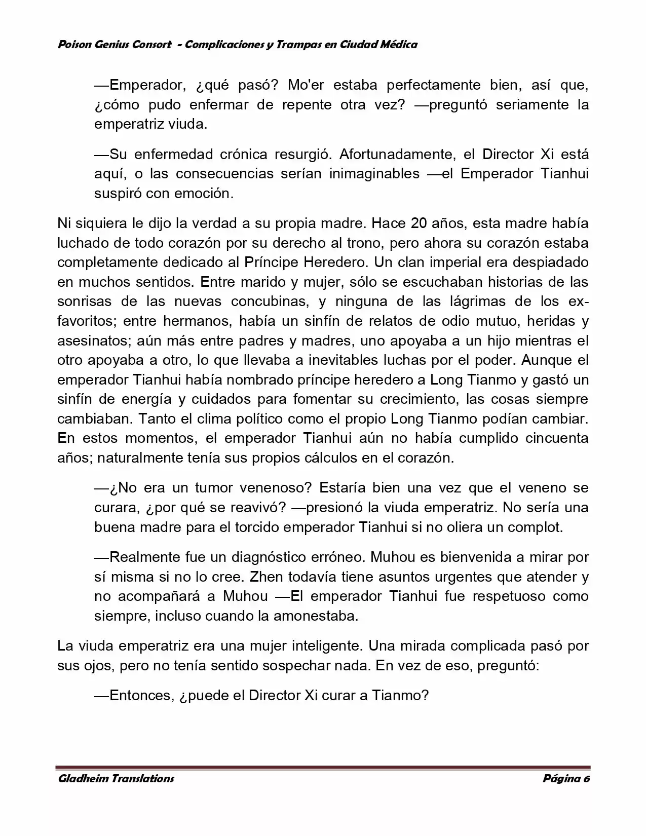 Poison Genious Consort (Novela) - Capítulo 223 - Página 6 - LectorTMOo