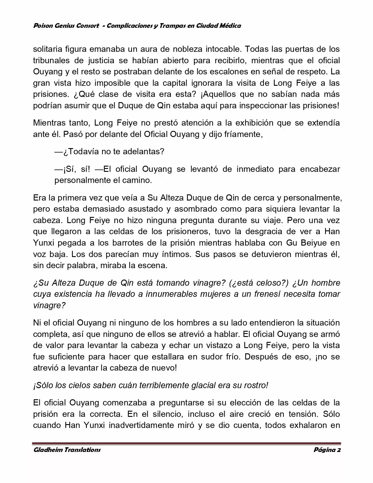 Poison Genious Consort (Novela) - Capítulo 224 - Página 2 - LectorTMOo