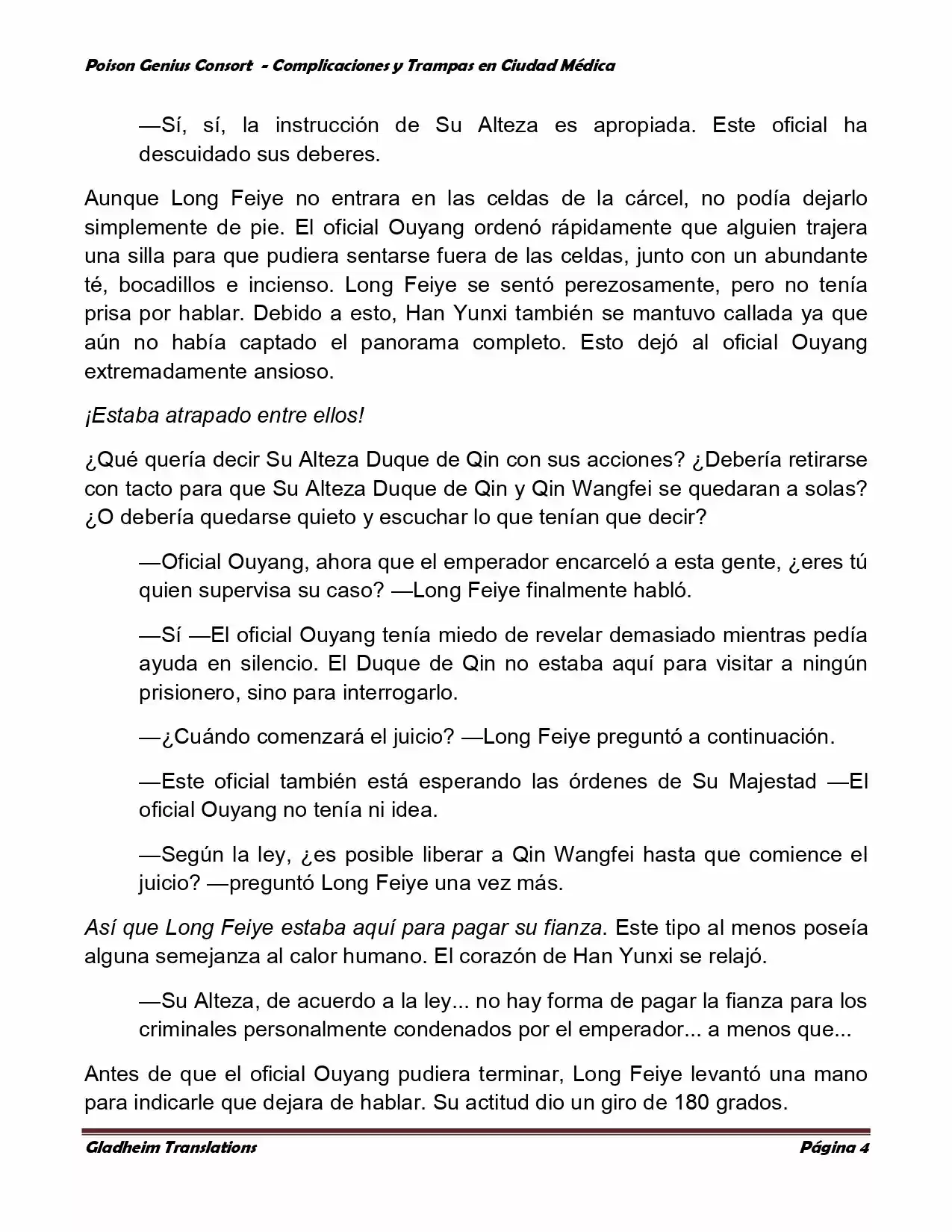 Poison Genious Consort (Novela) - Capítulo 224 - Página 4 - LectorTMOo
