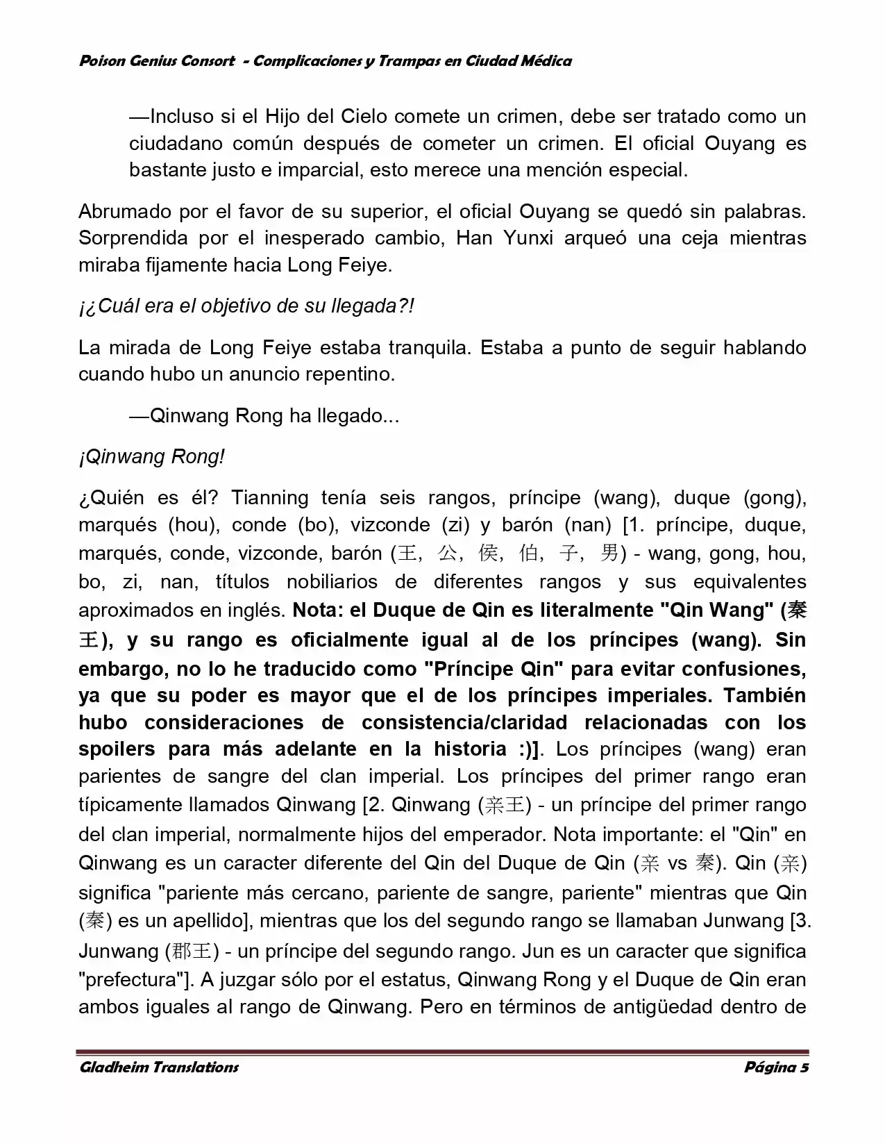 Poison Genious Consort (Novela) - Capítulo 224 - Página 5 - LectorTMOo