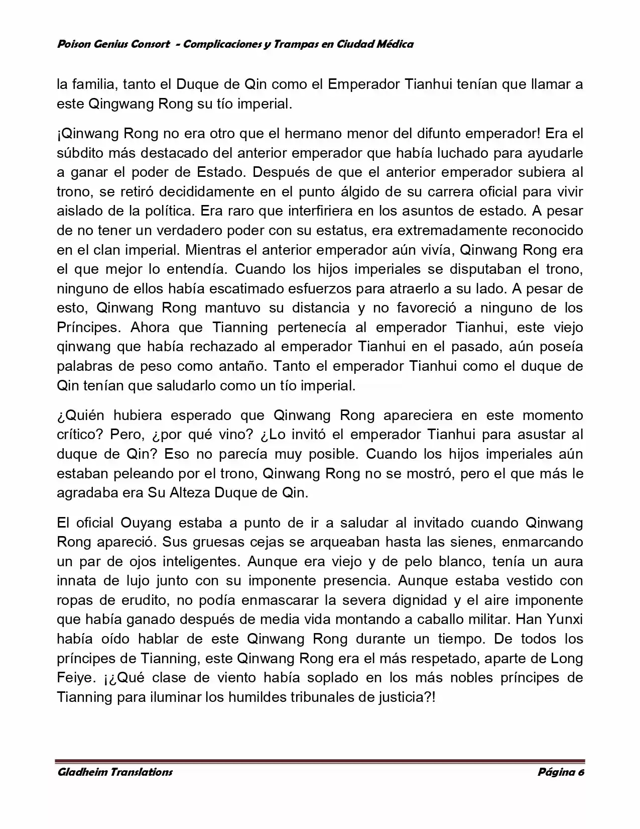 Poison Genious Consort (Novela) - Capítulo 224 - Página 6 - LectorTMOo