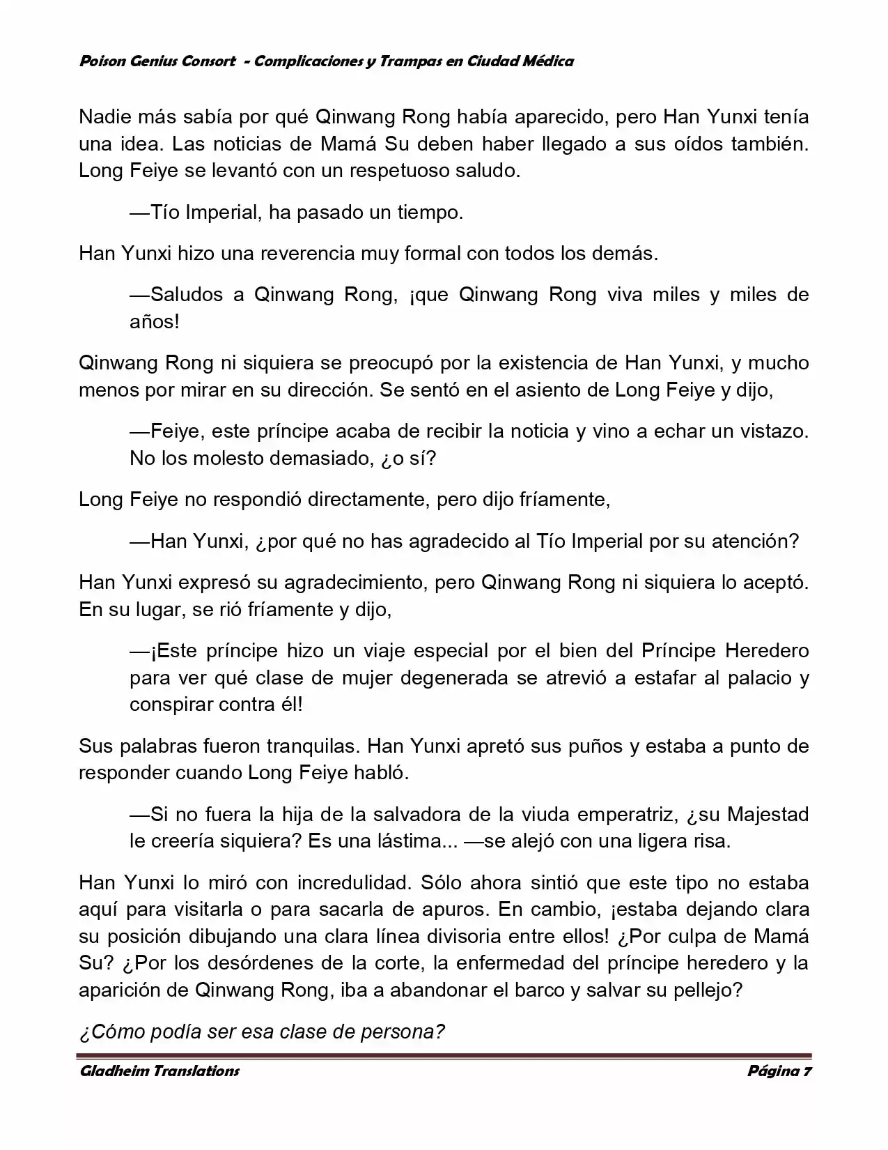 Poison Genious Consort (Novela) - Capítulo 224 - Página 7 - LectorTMOo
