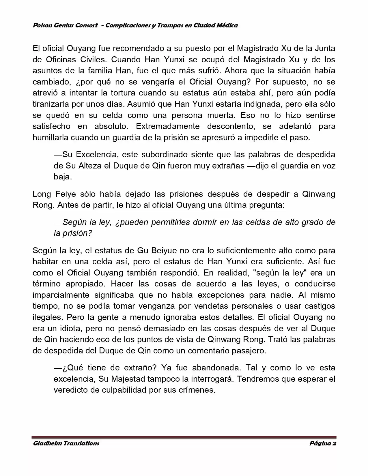 Poison Genious Consort (Novela) - Capítulo 225 - Página 2 - LectorTMOo