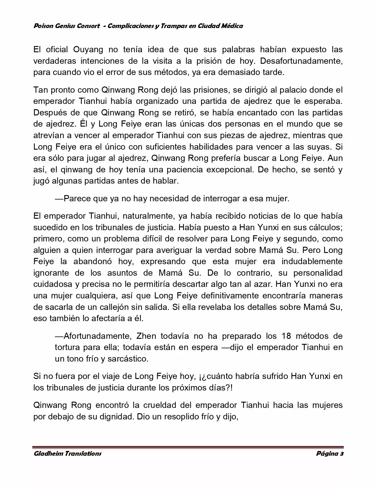 Poison Genious Consort (Novela) - Capítulo 225 - Página 3 - LectorTMOo