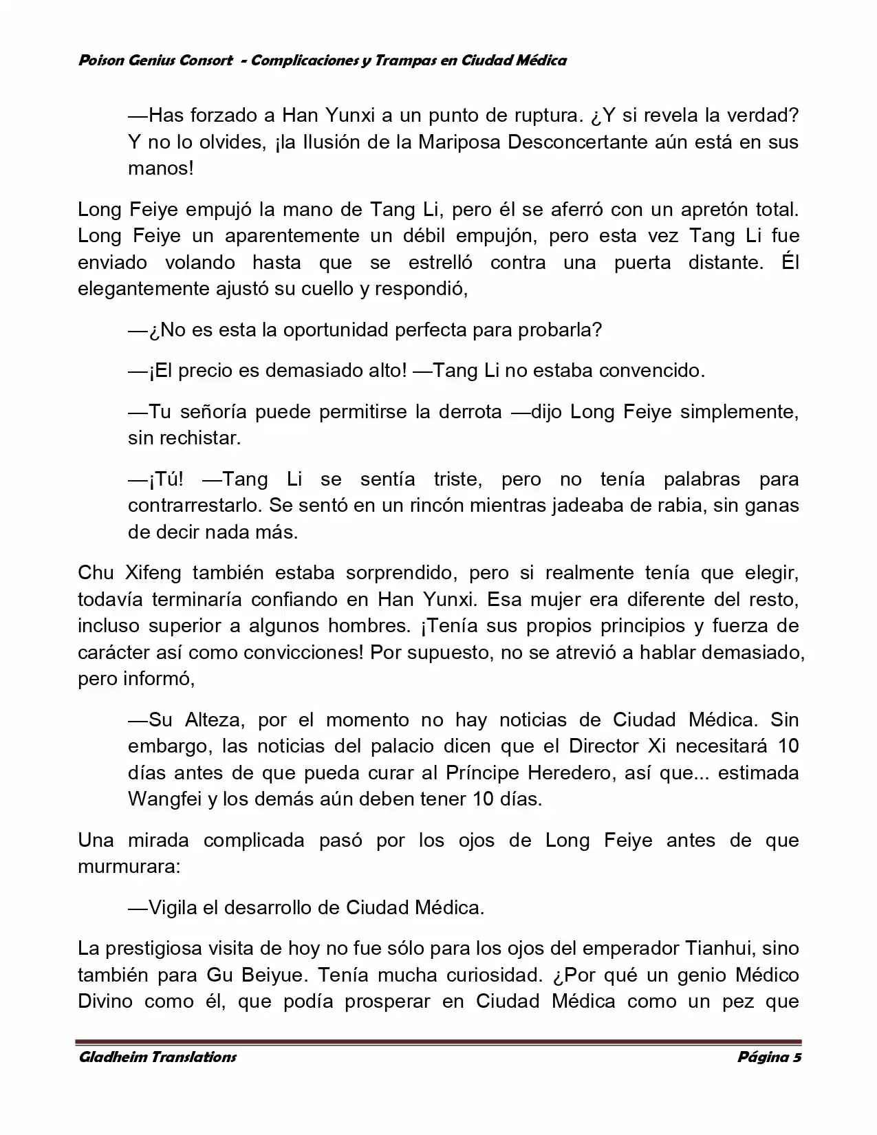 Poison Genious Consort (Novela) - Capítulo 225 - Página 5 - LectorTMOo