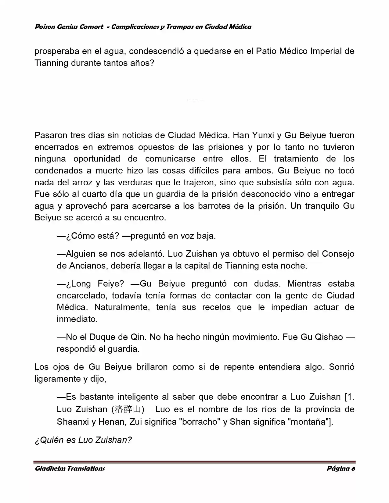 Poison Genious Consort (Novela) - Capítulo 225 - Página 6 - LectorTMOo