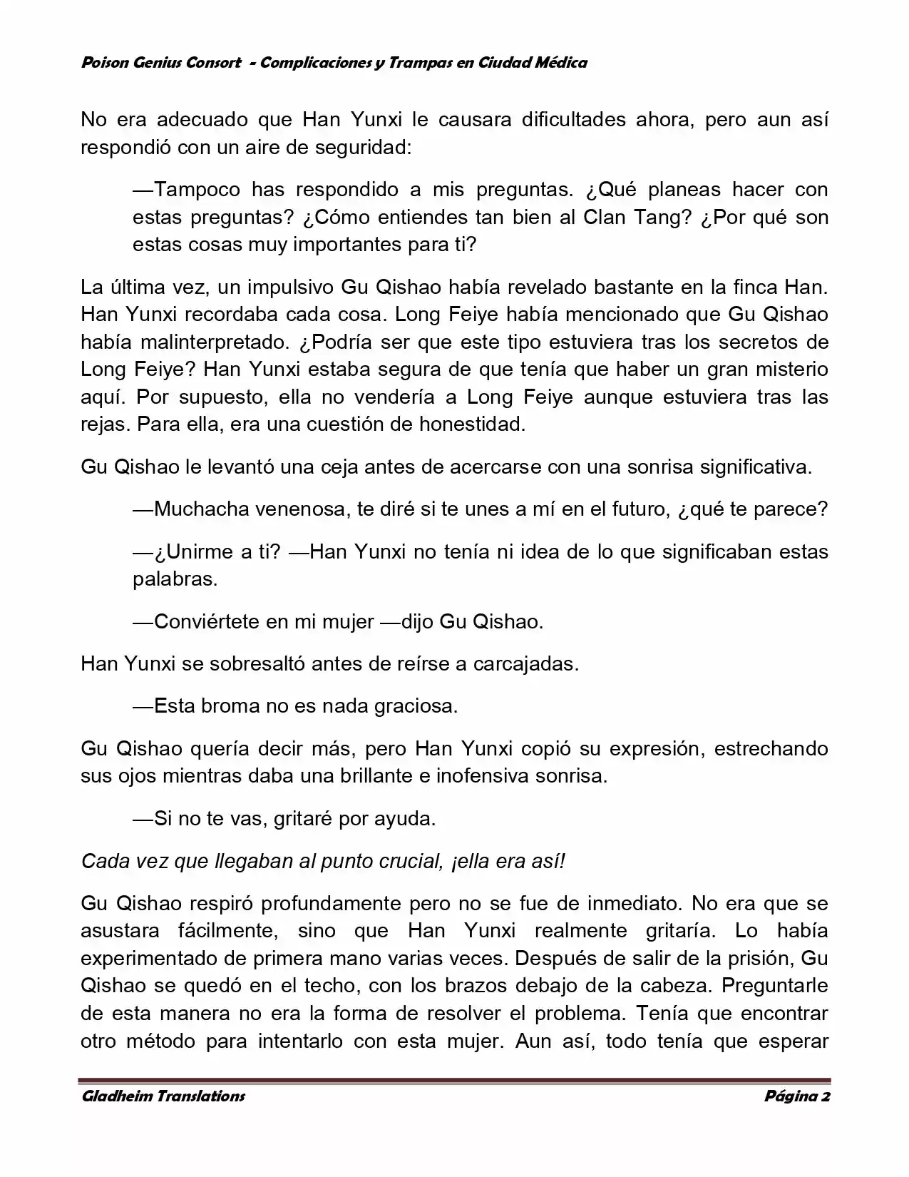 Poison Genious Consort (Novela) - Capítulo 226 - Página 2 - LectorTMOo