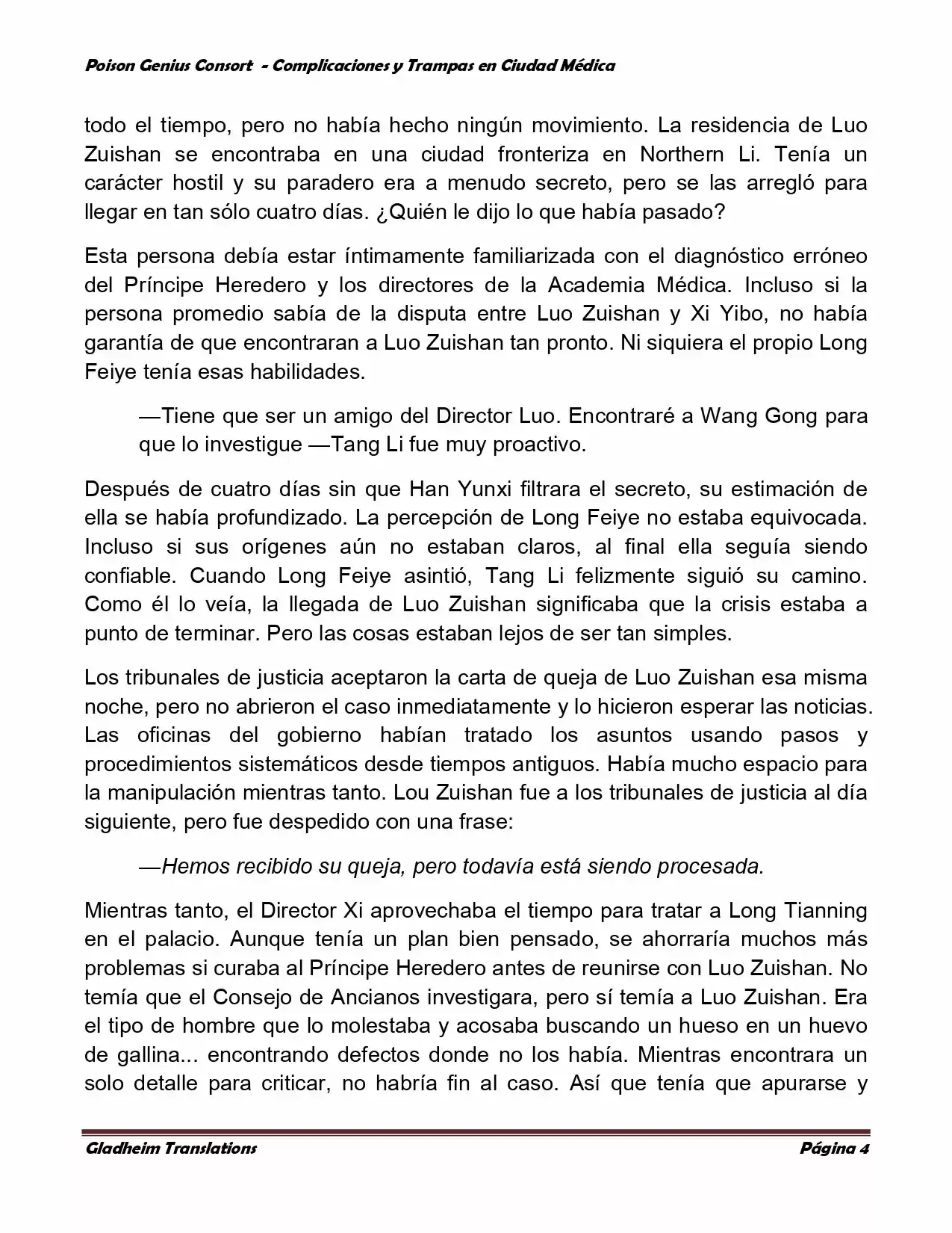 Poison Genious Consort (Novela) - Capítulo 226 - Página 4 - LectorTMOo