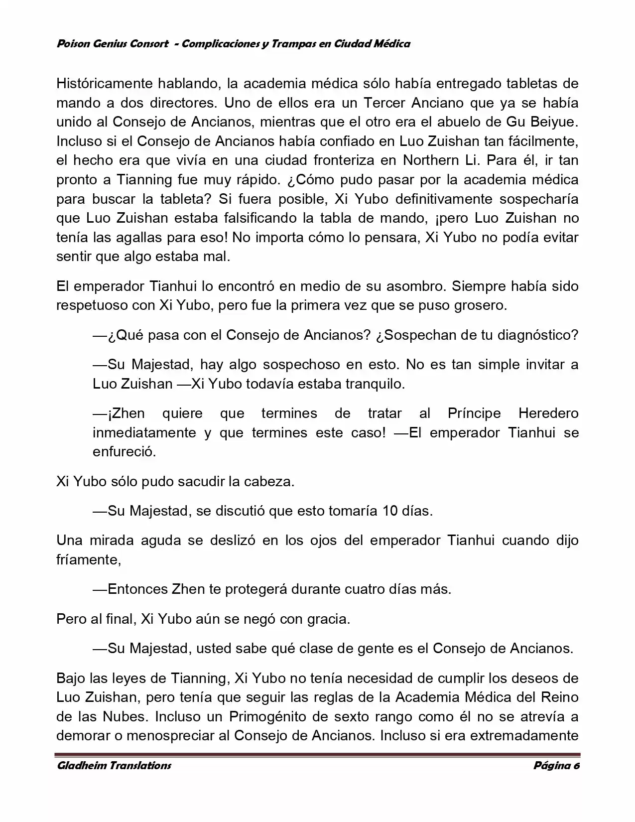 Poison Genious Consort (Novela) - Capítulo 226 - Página 6 - LectorTMOo