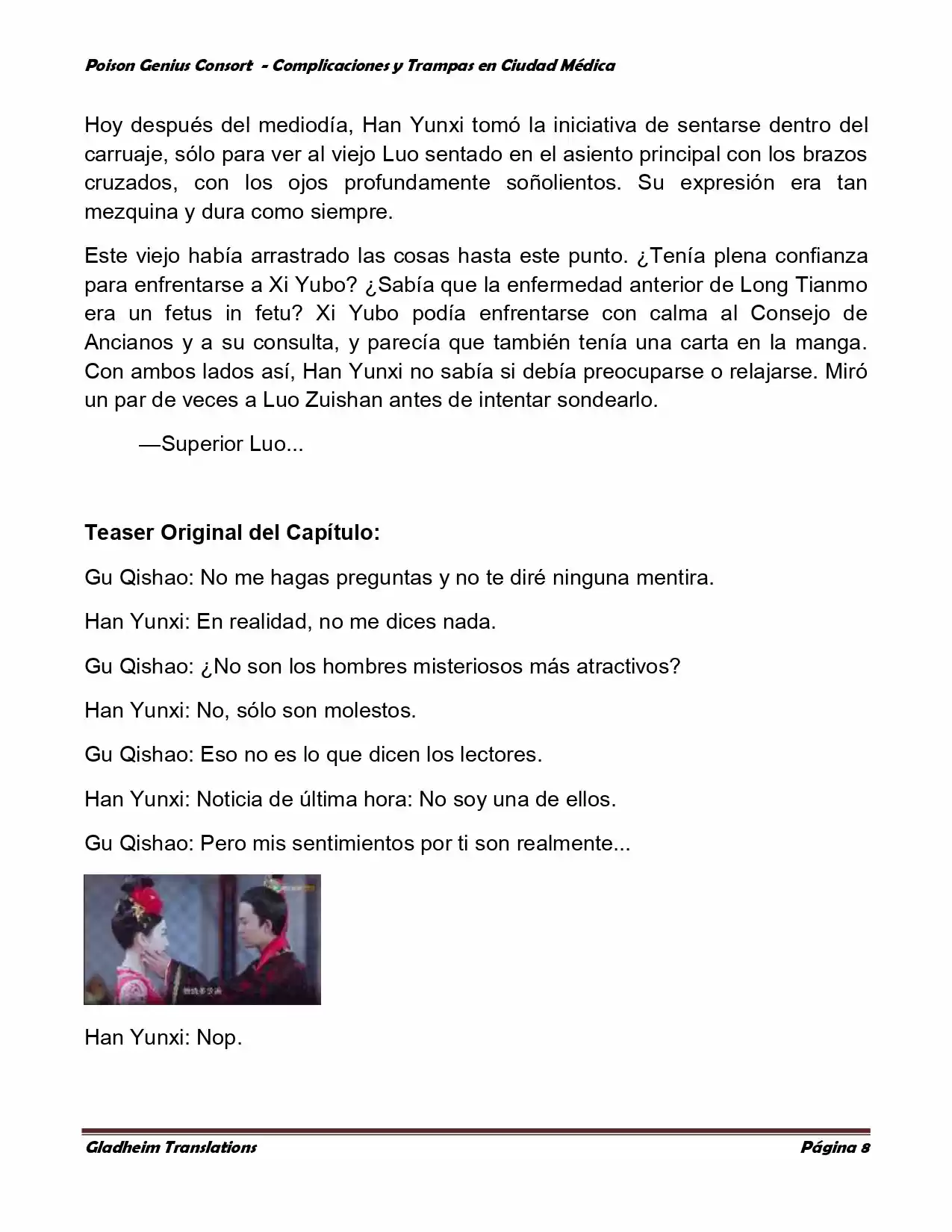 Poison Genious Consort (Novela) - Capítulo 227 - Página 8 - LectorTMOo