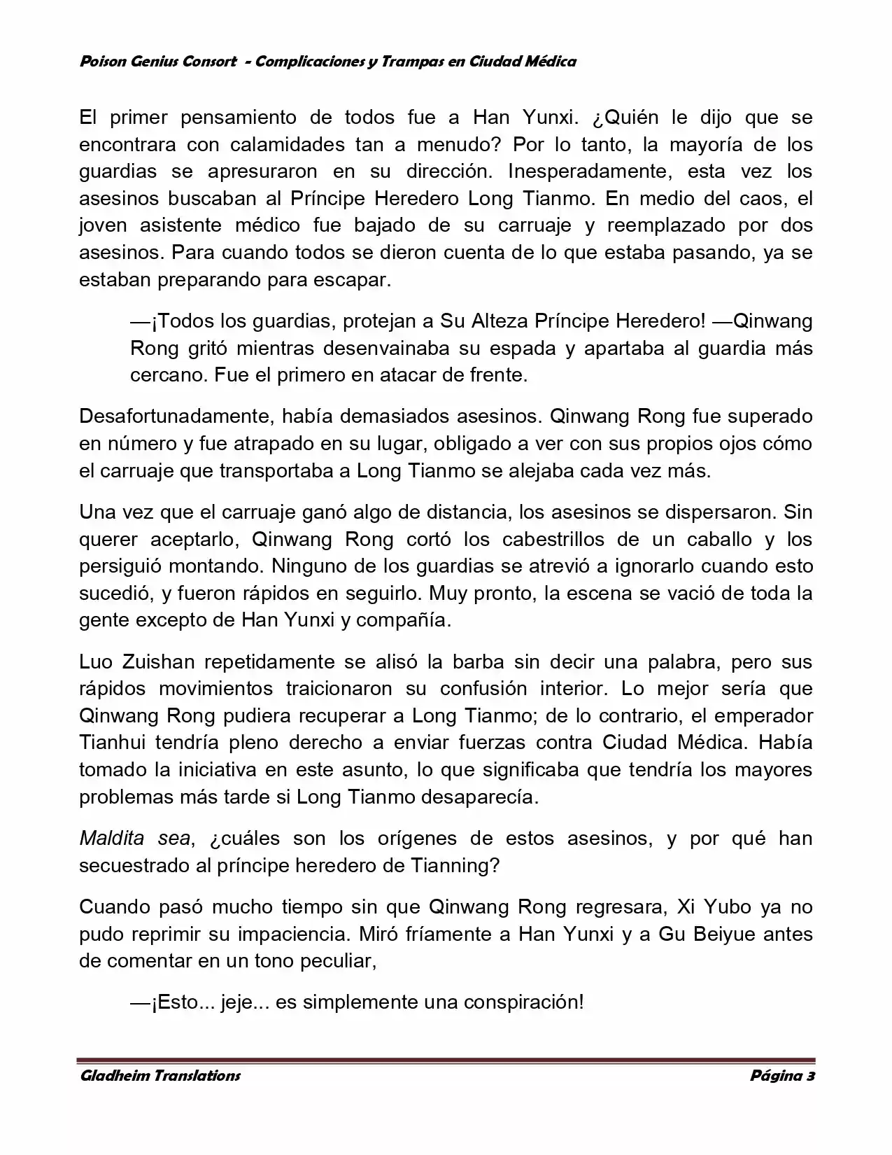 Poison Genious Consort (Novela) - Capítulo 228 - Página 3 - LectorTMOo