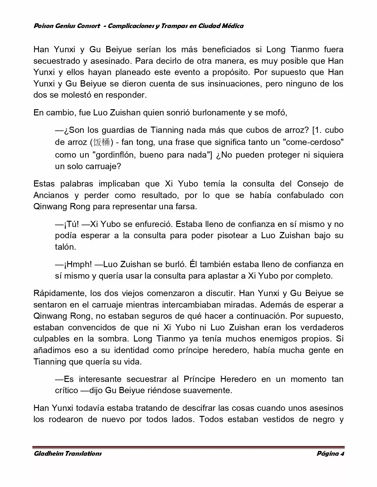 Poison Genious Consort (Novela) - Capítulo 228 - Página 4 - LectorTMOo