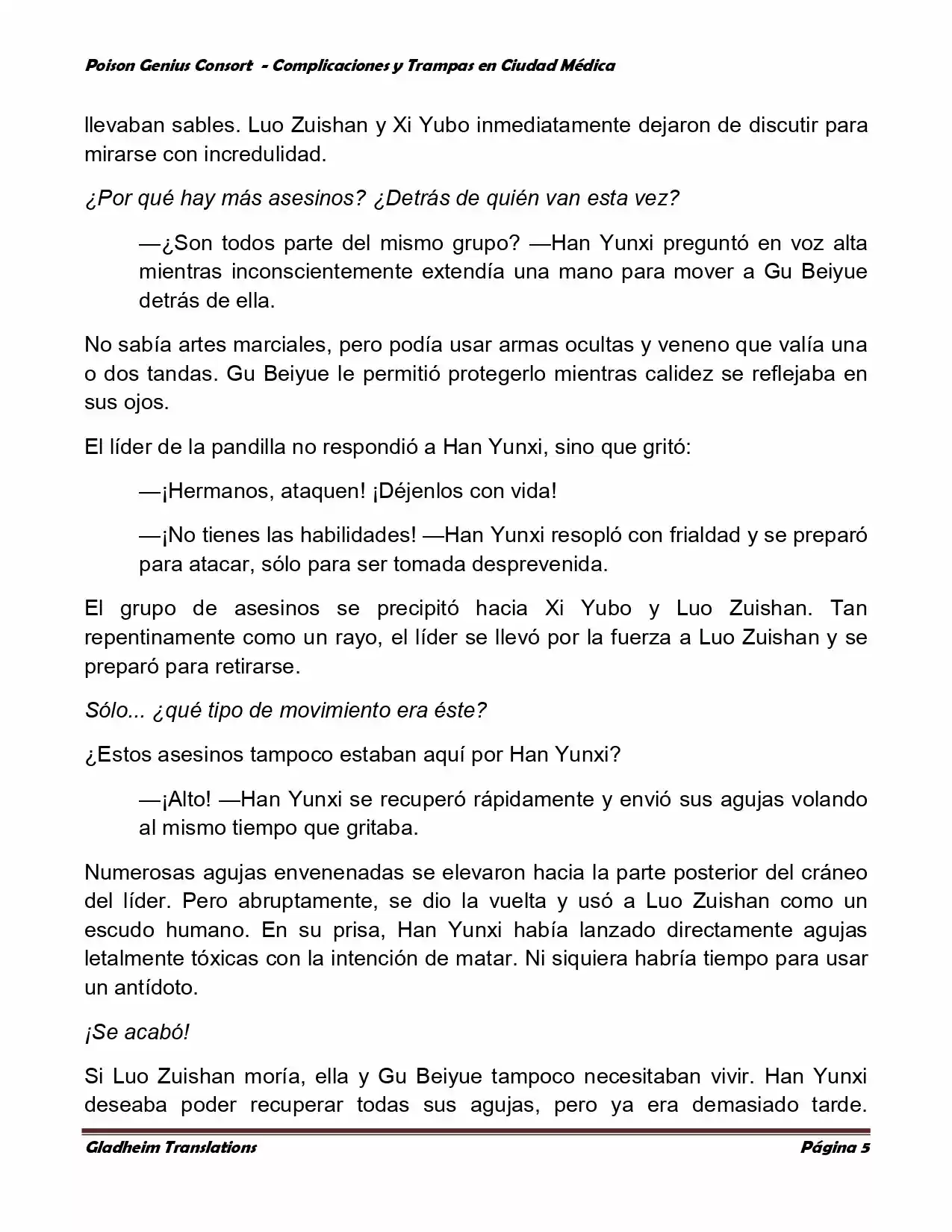 Poison Genious Consort (Novela) - Capítulo 228 - Página 5 - LectorTMOo