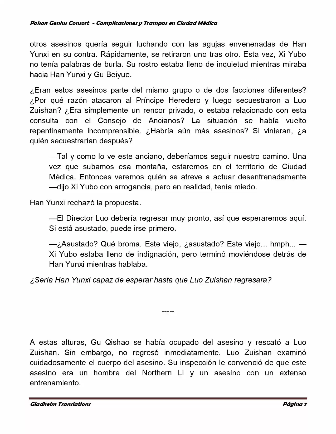 Poison Genious Consort (Novela) - Capítulo 228 - Página 7 - LectorTMOo
