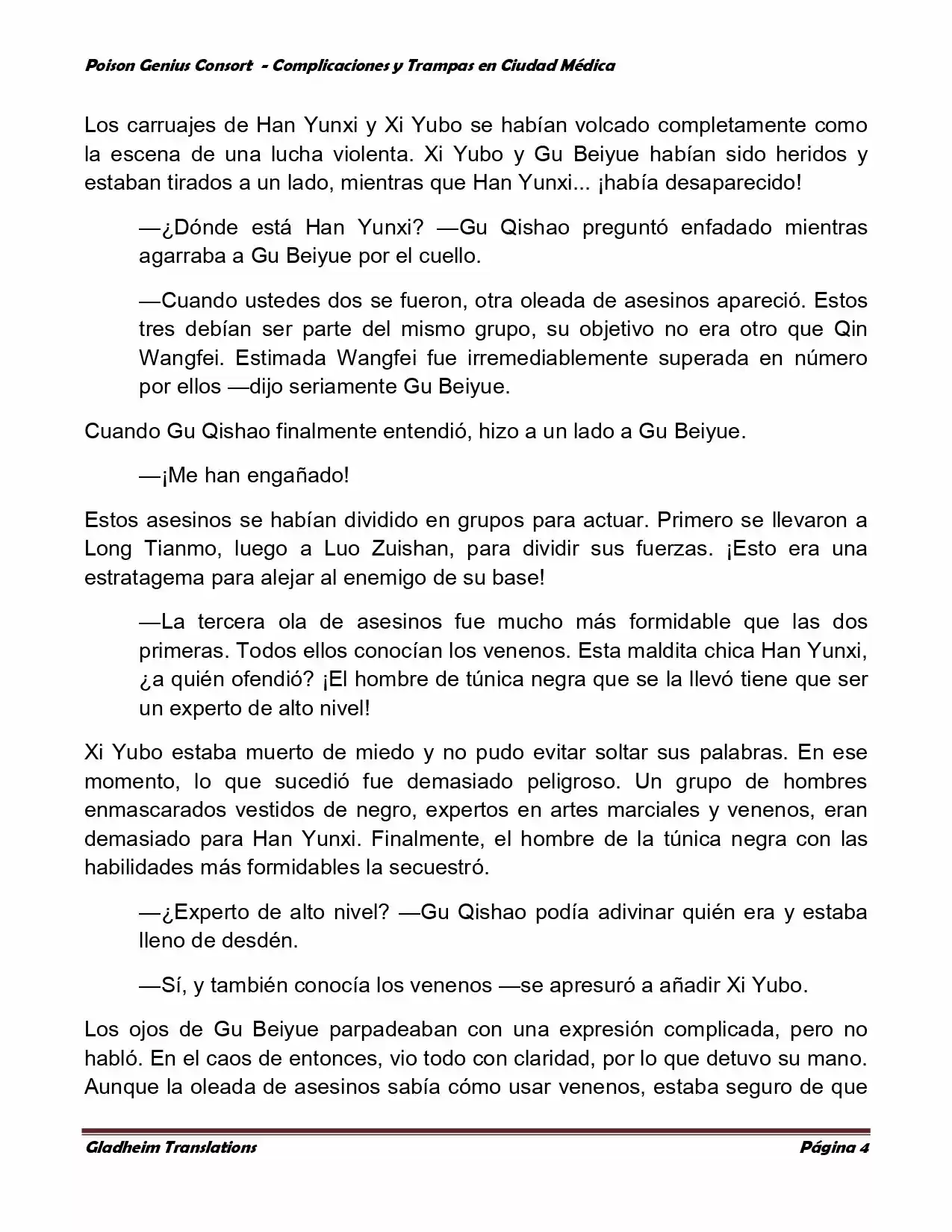 Poison Genious Consort (Novela) - Capítulo 229 - Página 4 - LectorTMOo