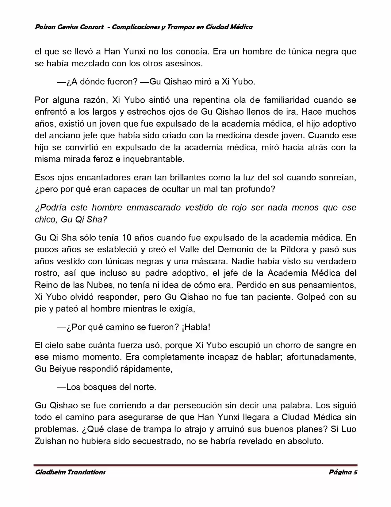 Poison Genious Consort (Novela) - Capítulo 229 - Página 5 - LectorTMOo